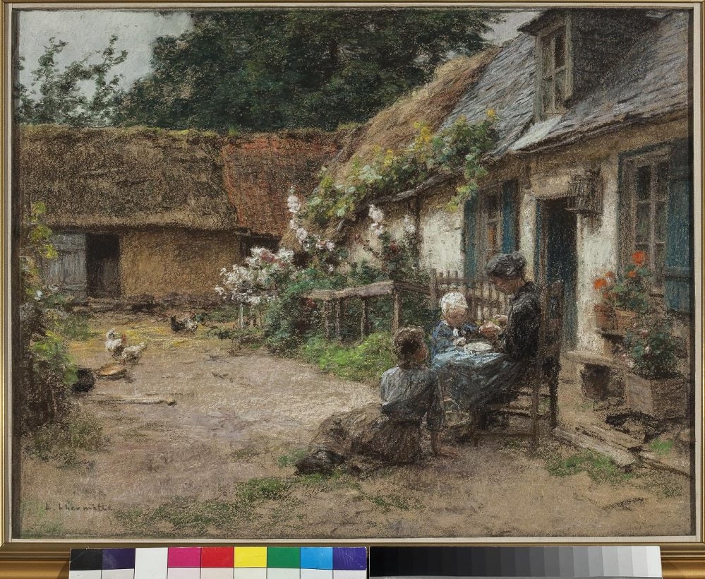 Картина. Нормандский дворик