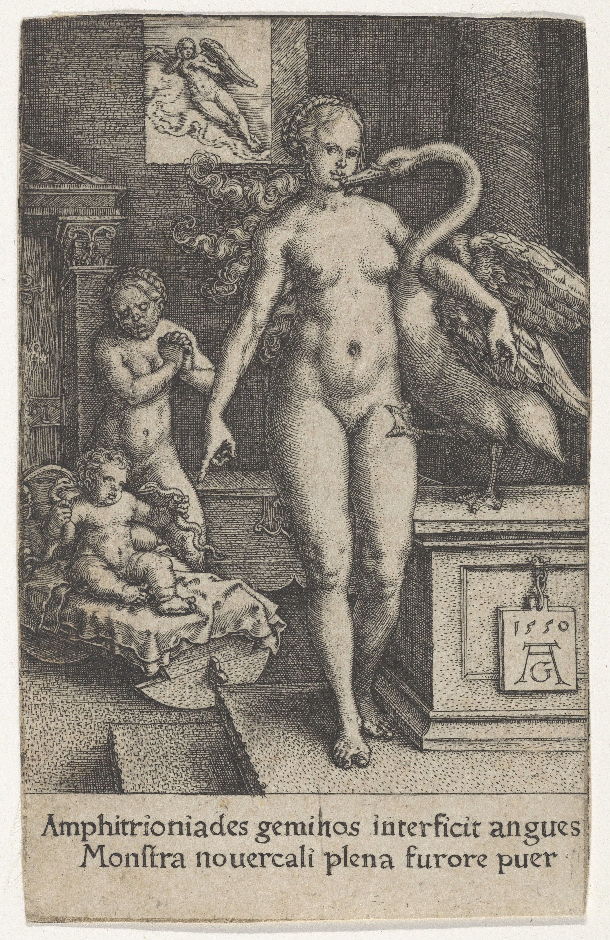 Leda with the Swan and Hercules as a Child, from "The Labors of Hercules"