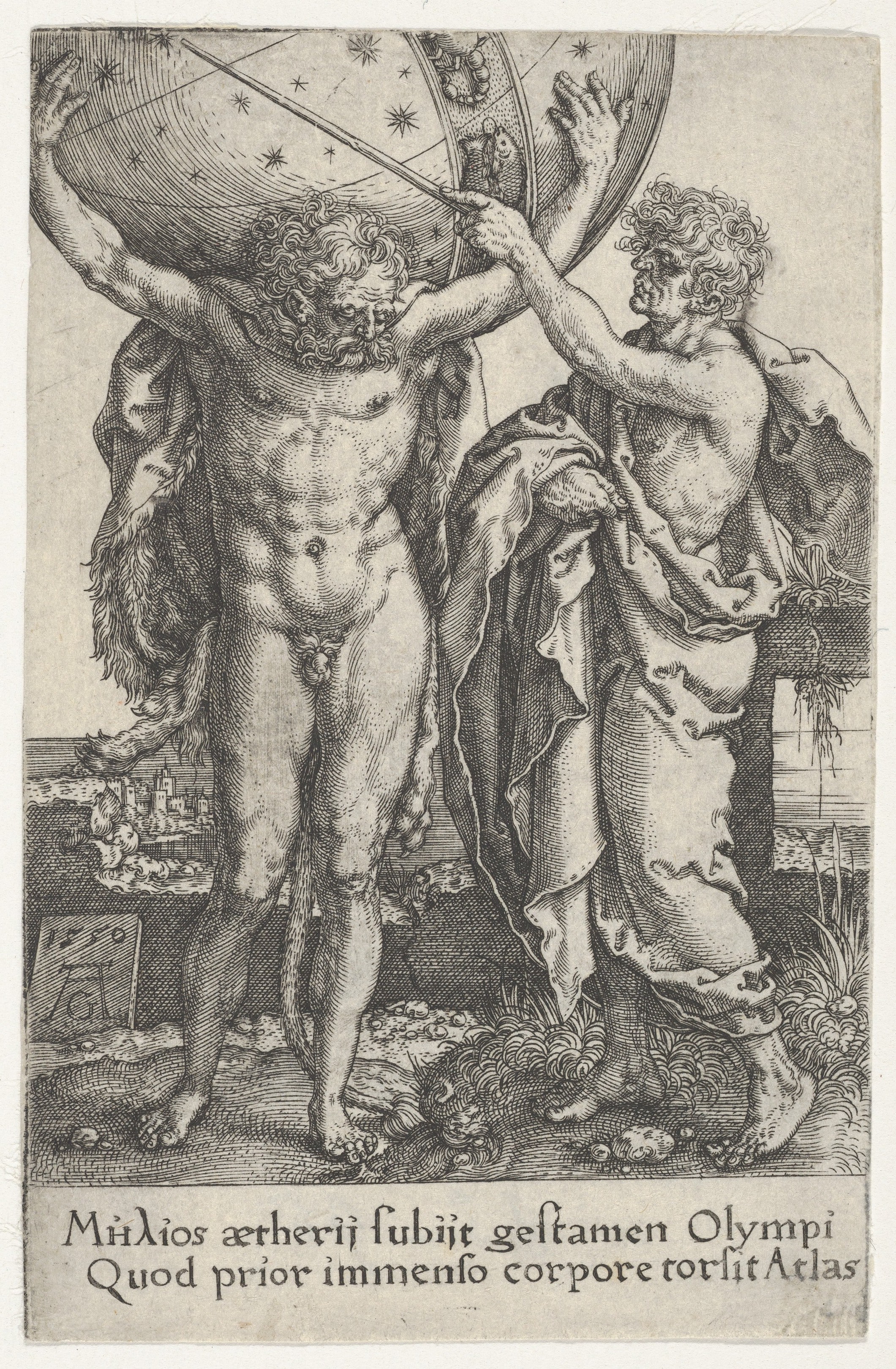 Hercules and Atlas, from "The Labors of Hercules"