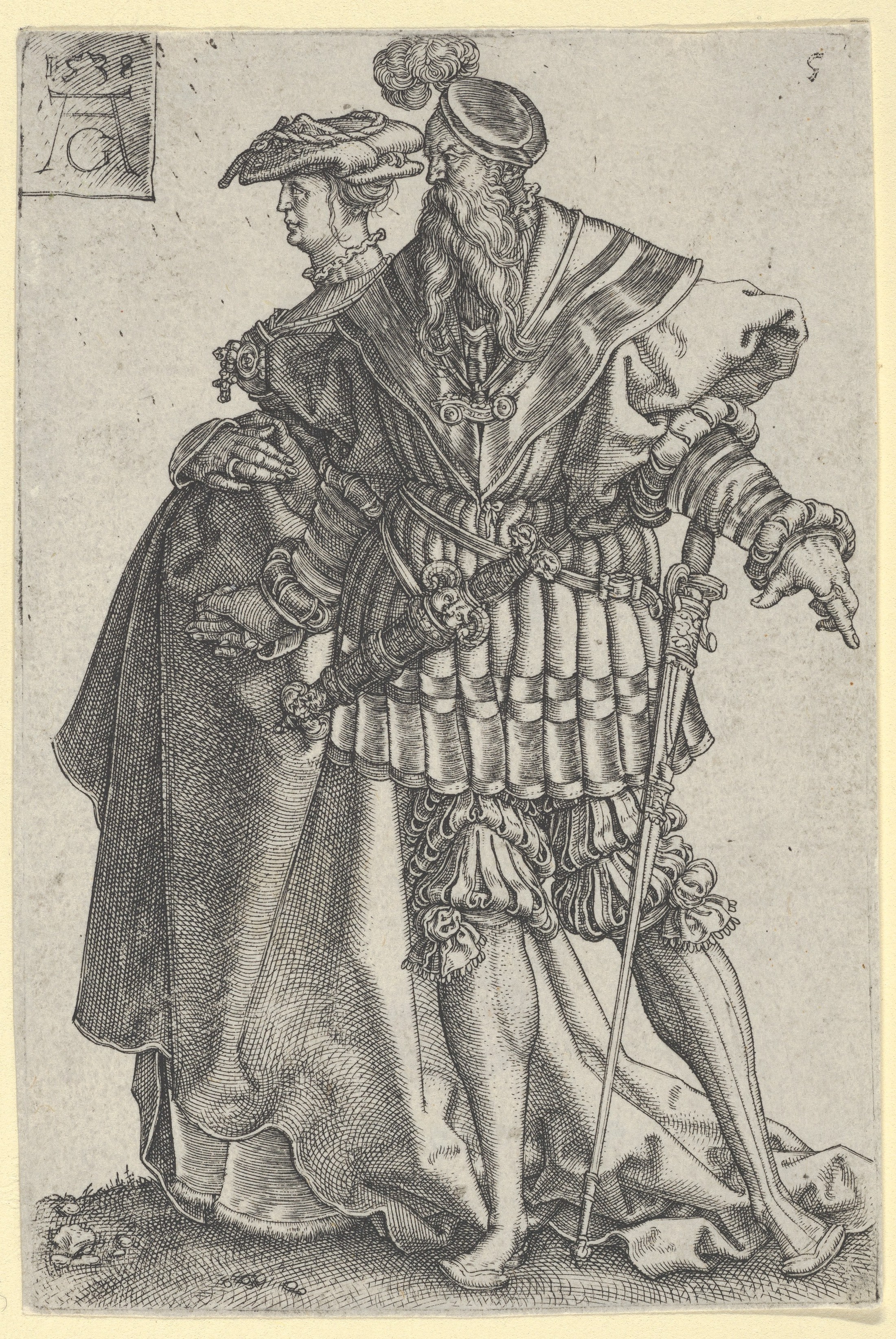 Dancing Couple, from "The Large Wedding Dancers"