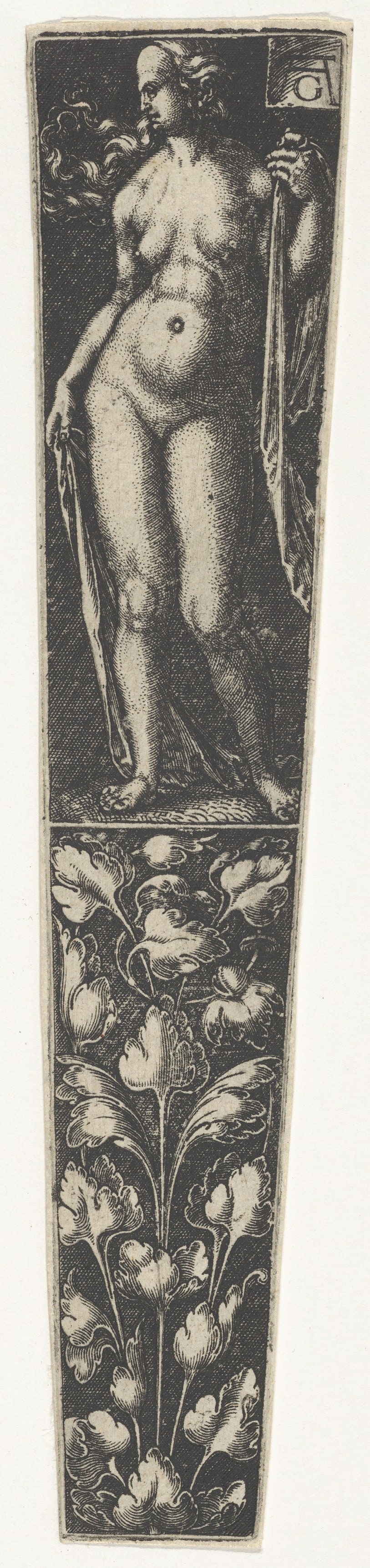 Dagger Sheath with a Nude Woman Above