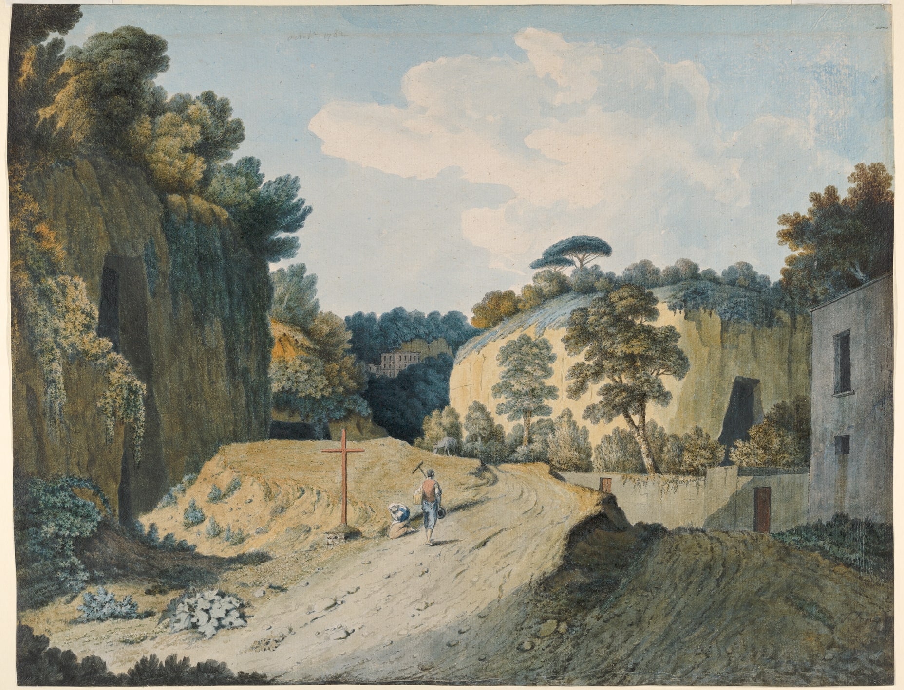 A Road in a Gorge near Naples