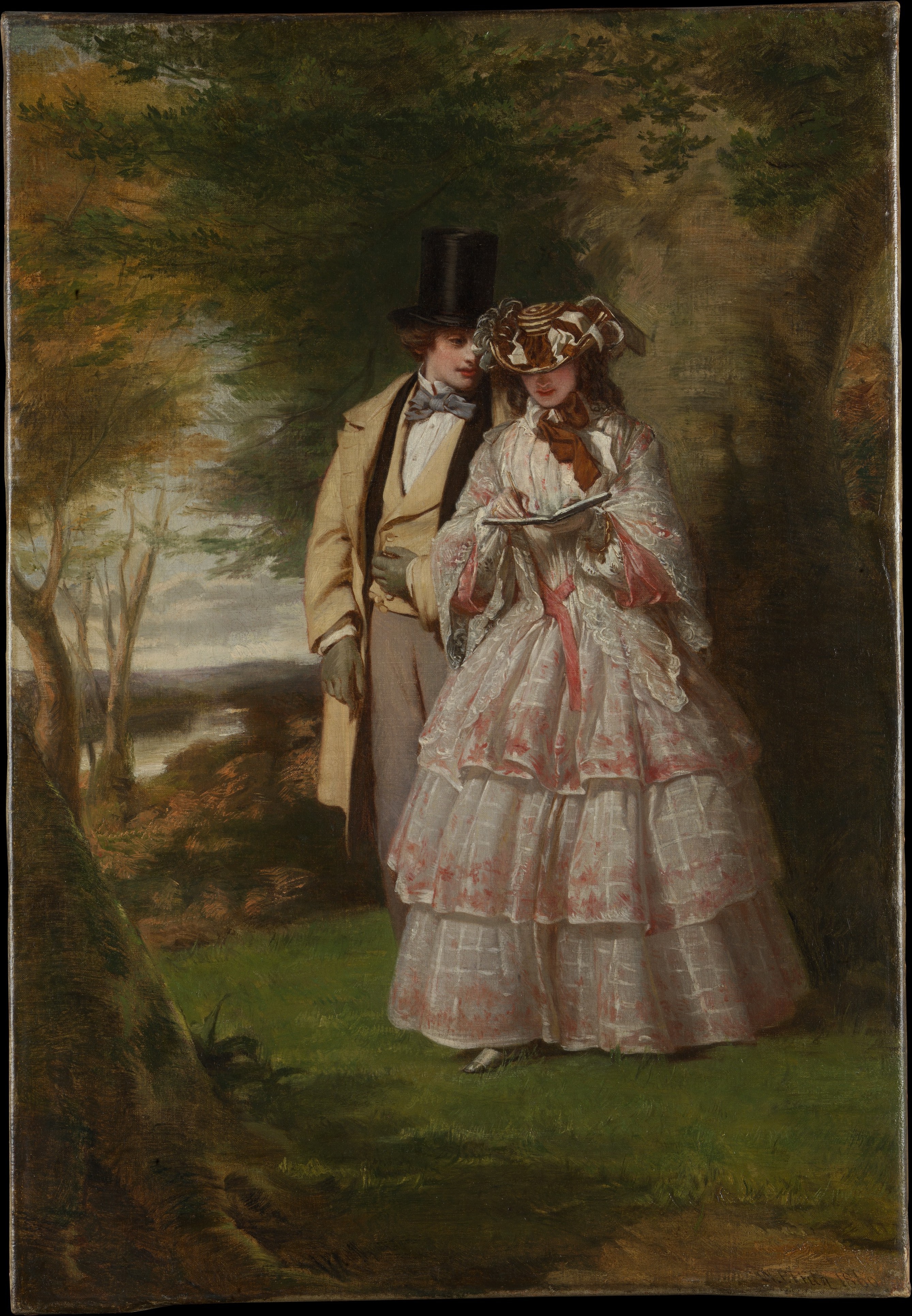 The Two Central Figures in "Derby Day"
