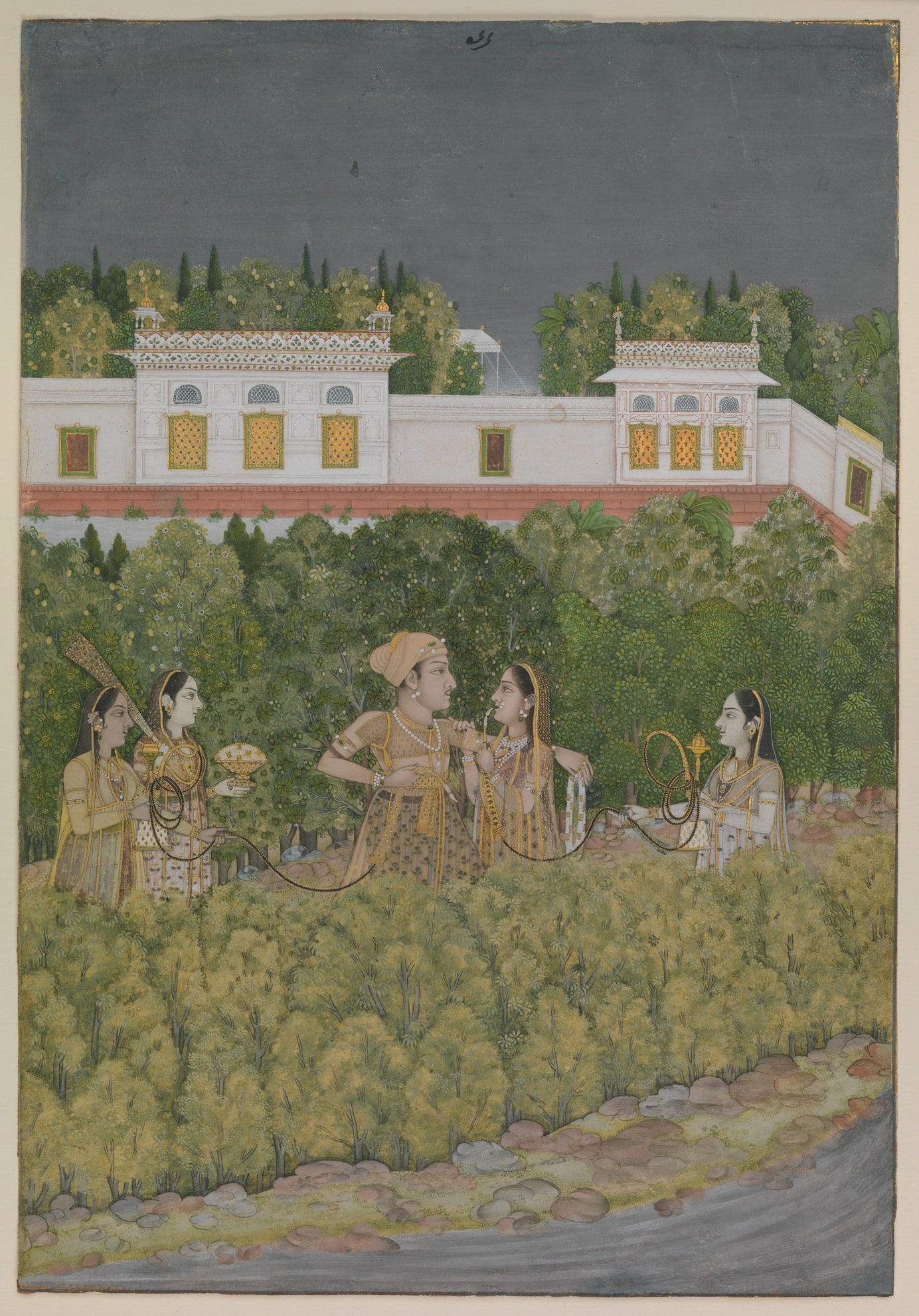Prince and Ladies in a Garden