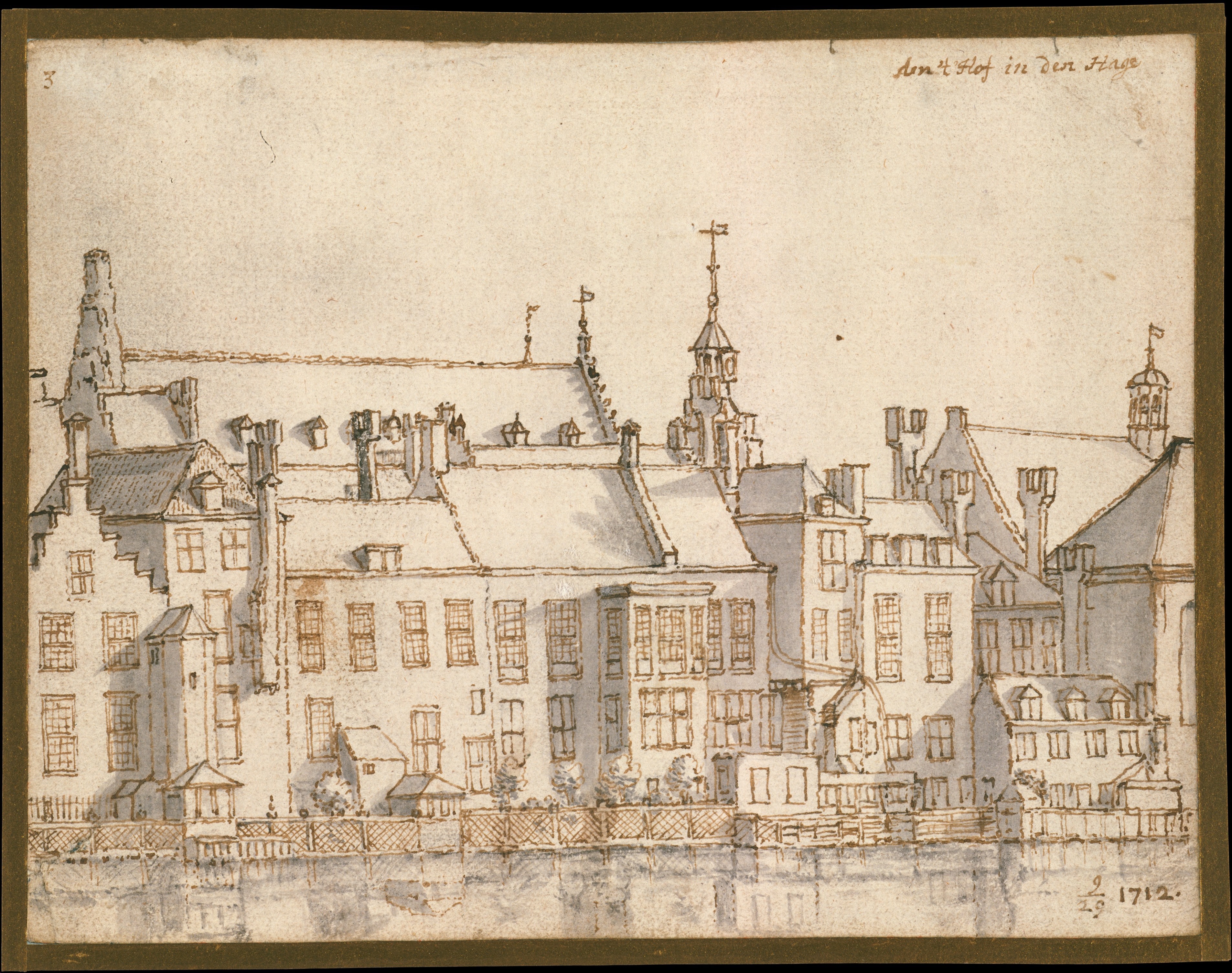 Buildings Along the Hofvijver in The Hague