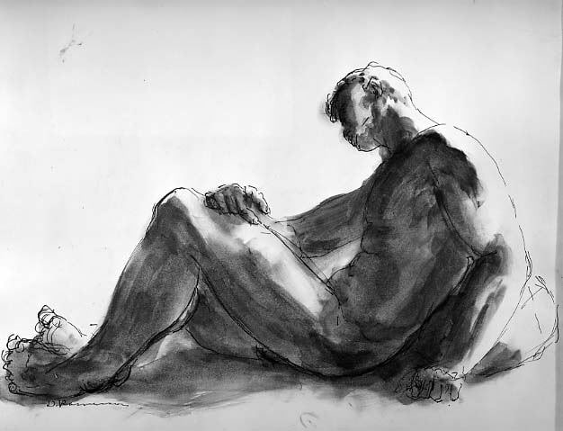 Seated Male Figure