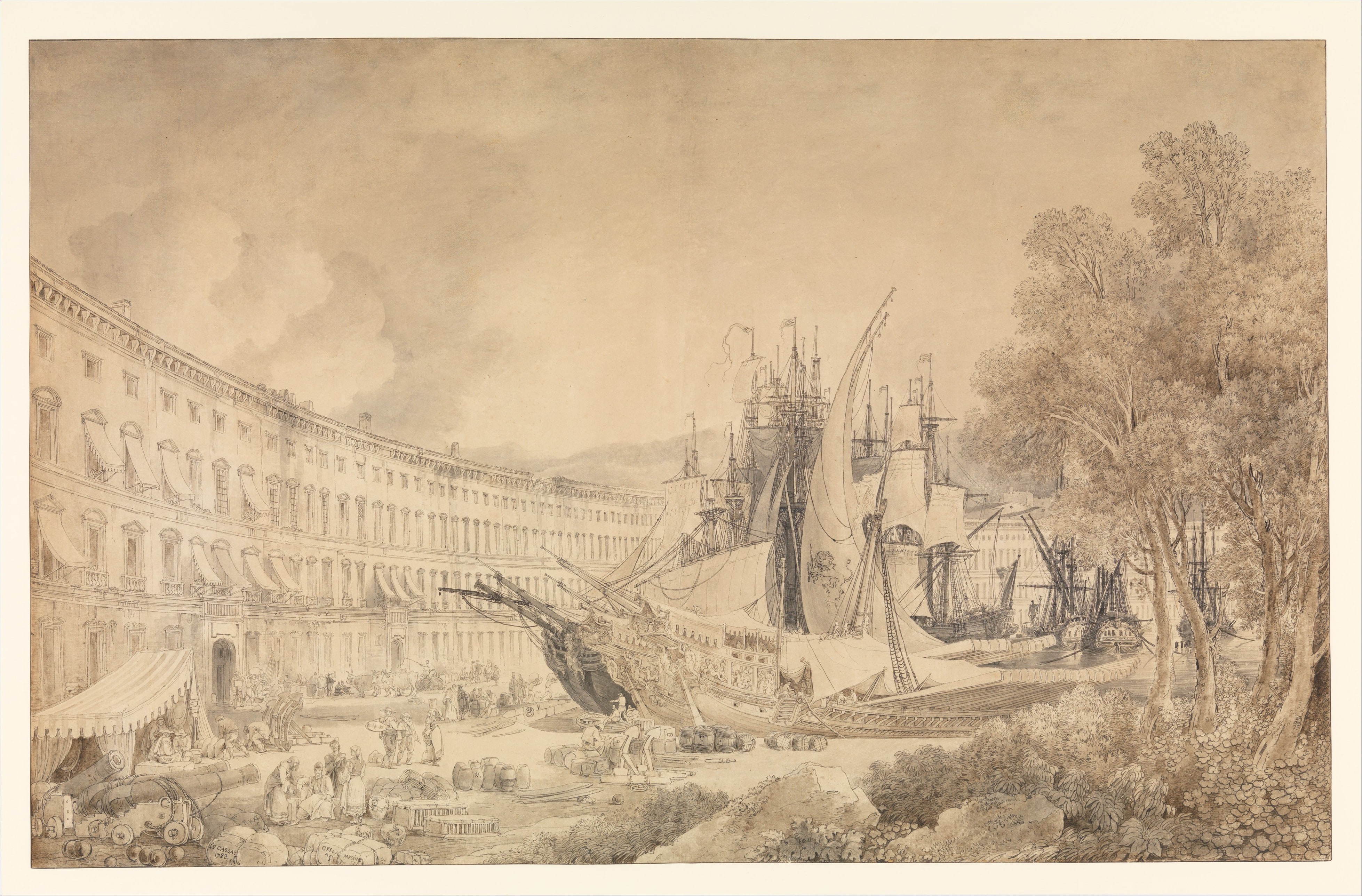 View of Messina Harbor