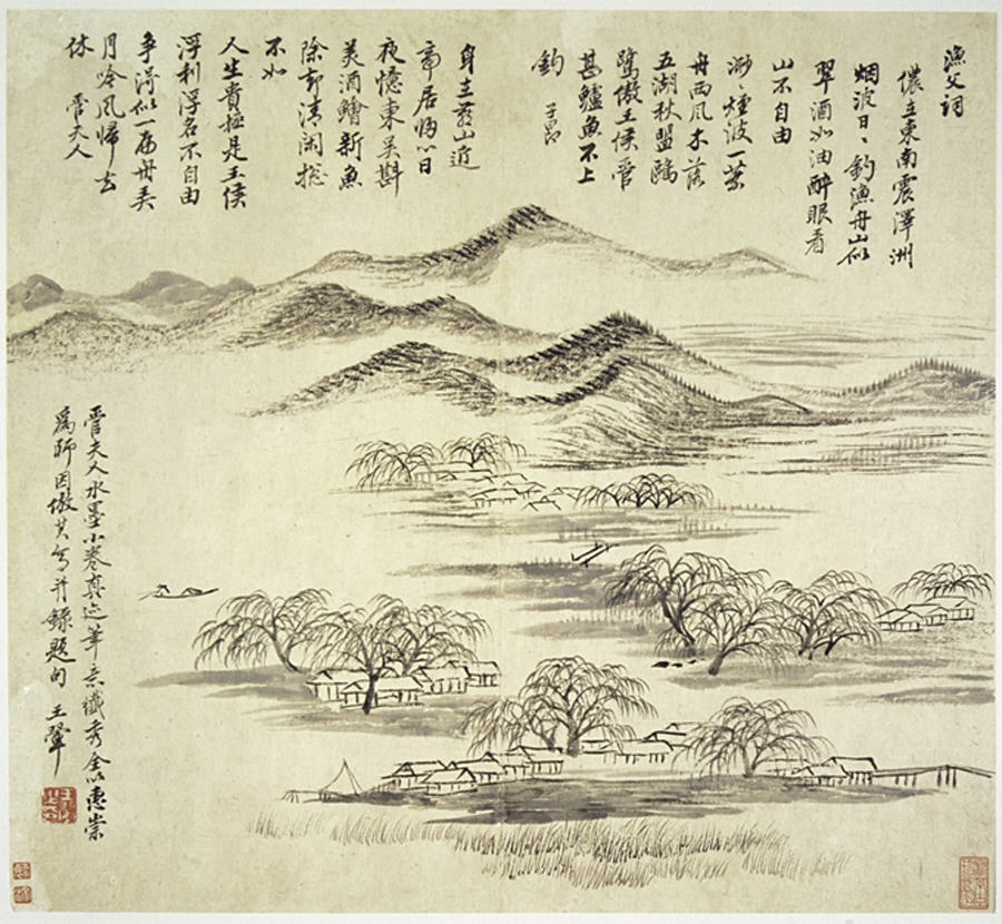 王翬、楊晉、顧昉、王雲、徐玫 仿古山水圖 冊 紙本|Landscapes after old masters