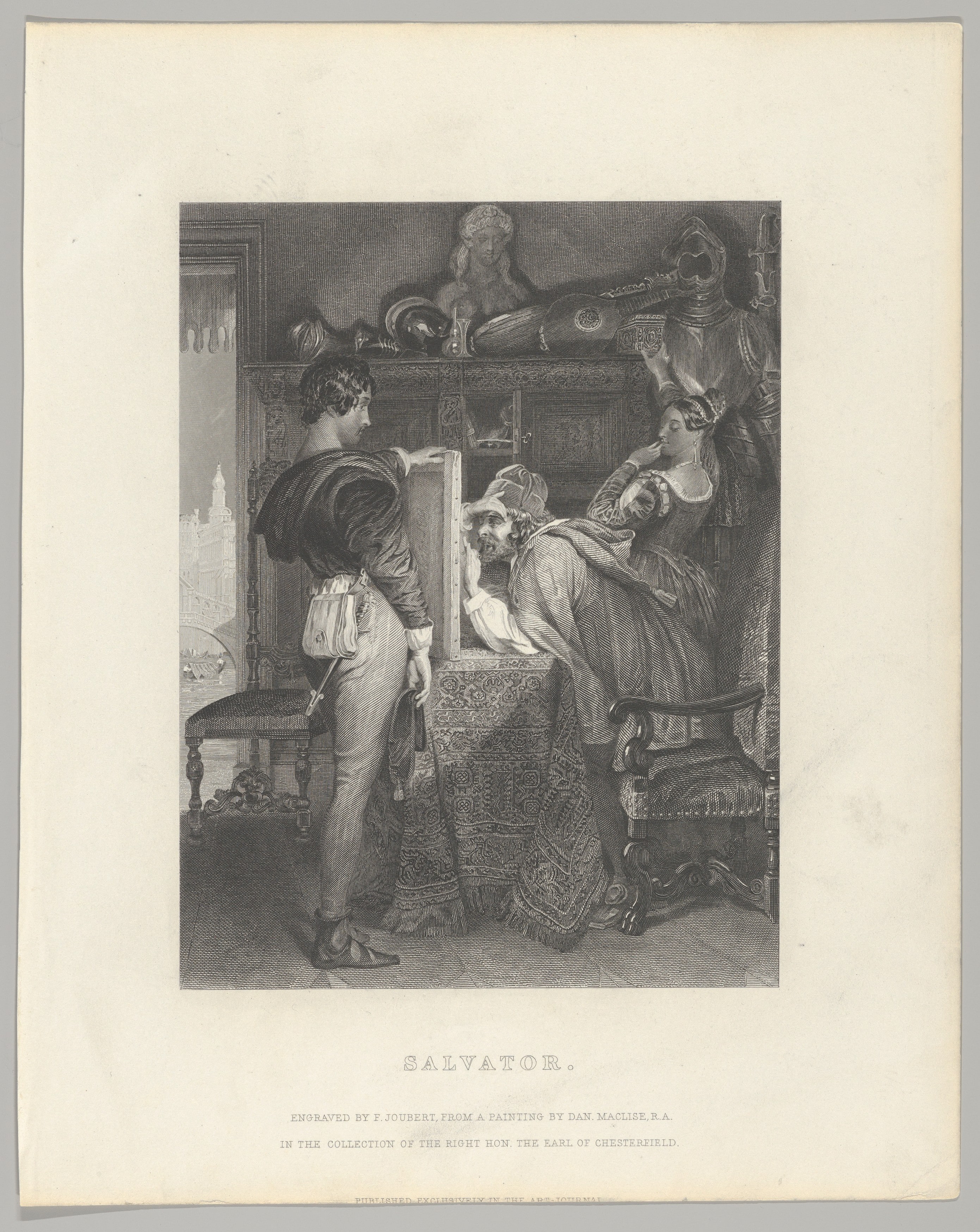 Salvator, from "The Art Union" (later "The Art Journal"), opposite p. 252