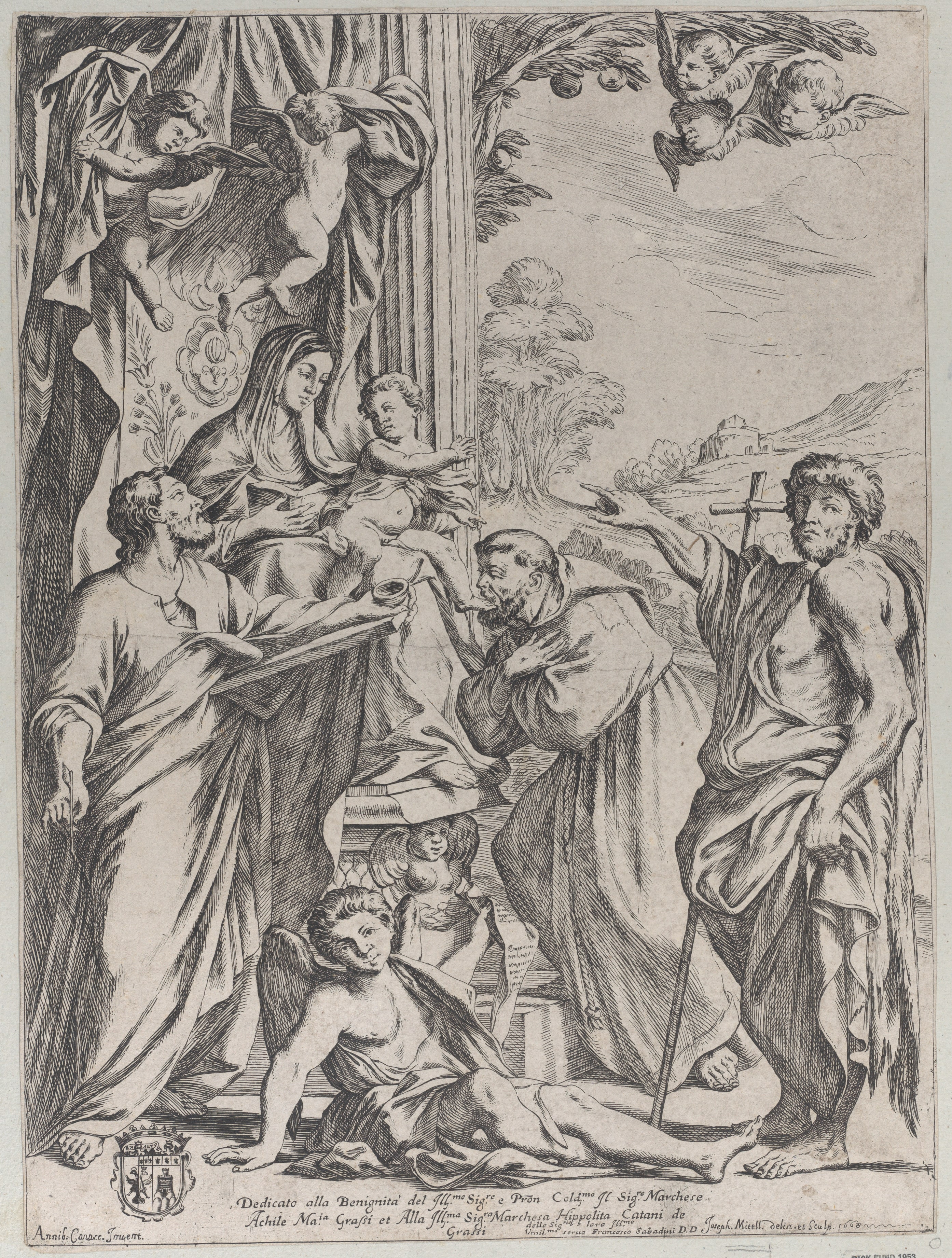 The Virgin Enthroned with Three Saints