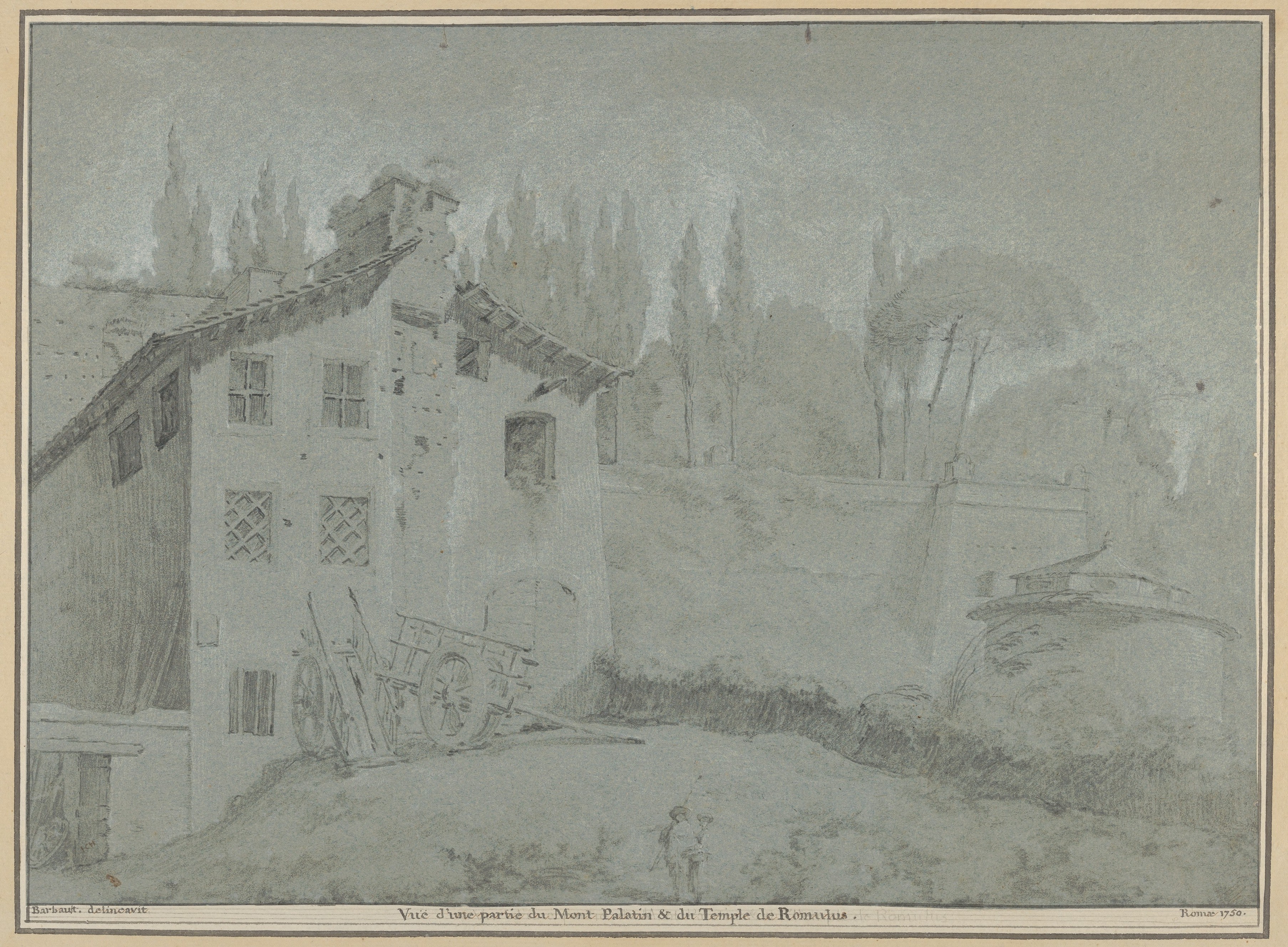 View of the Palatine Hill and the Temple of Romulus