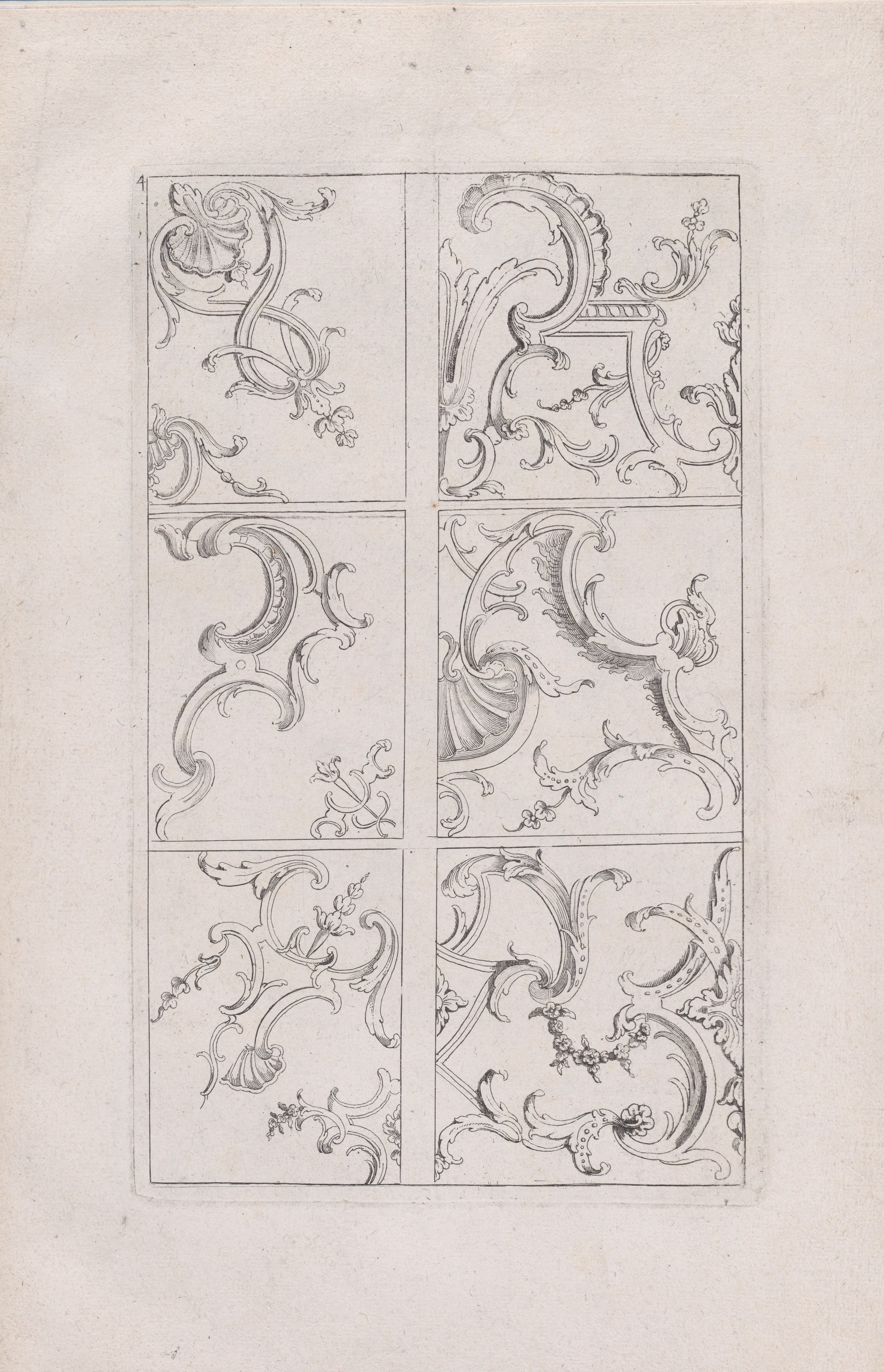 Livre Nouveau de Prinsipes D'Ornemens..., Plate 4