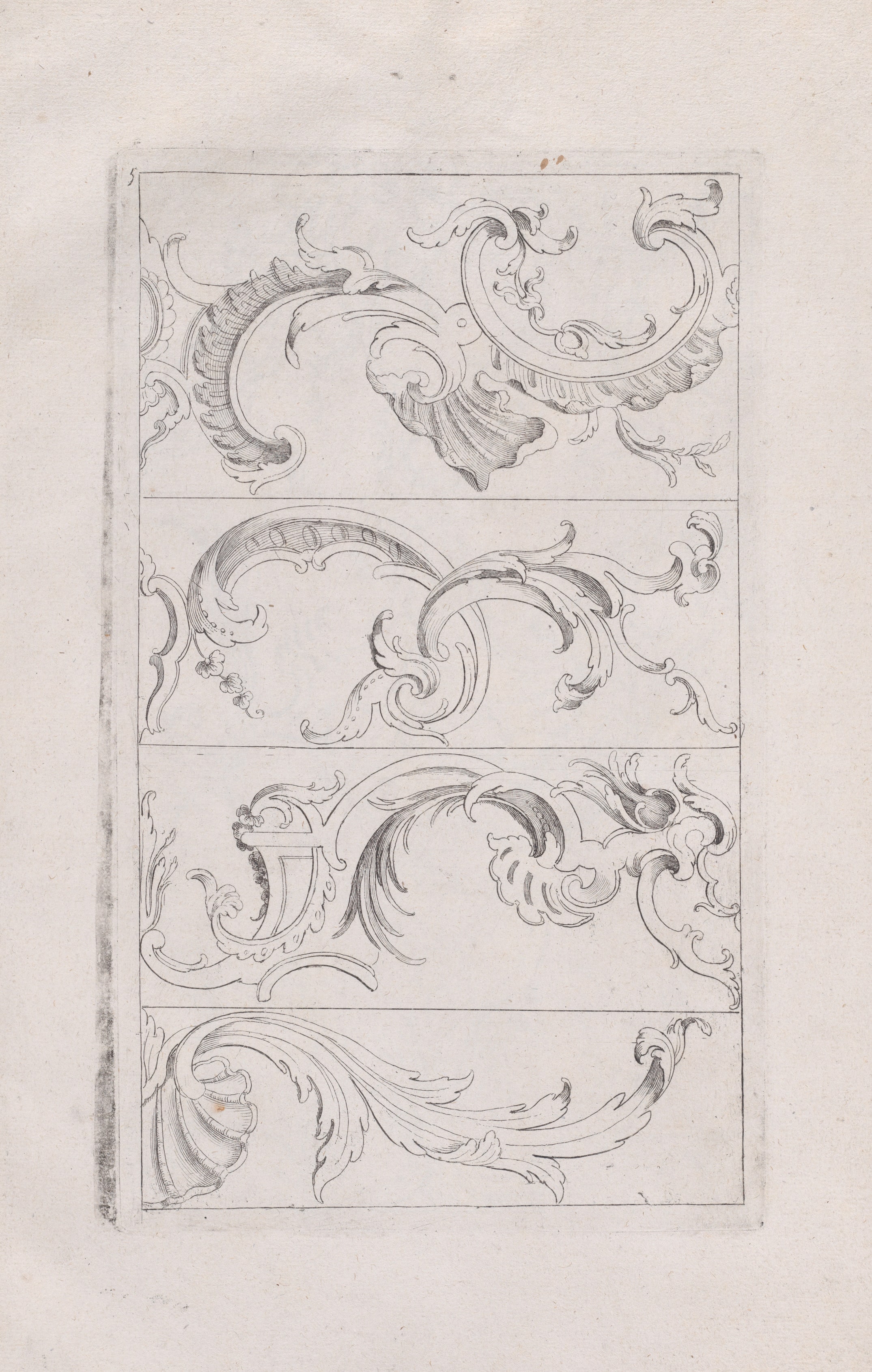 Livre Nouveau de Prinsipes D'Ornemens..., Plate 5