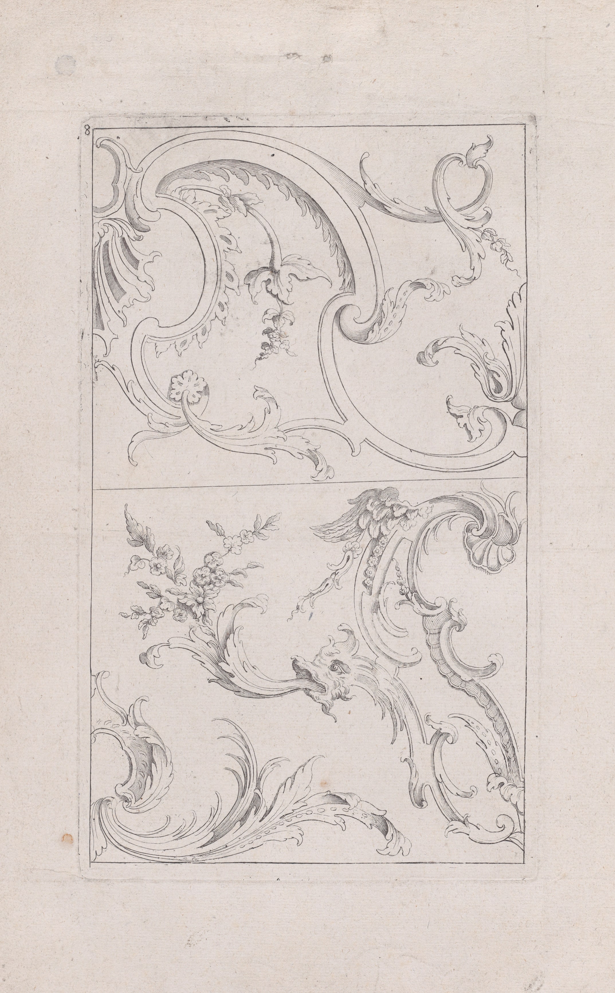 Livre Nouveau de Prinsipes D'Ornemens..., Plate 8