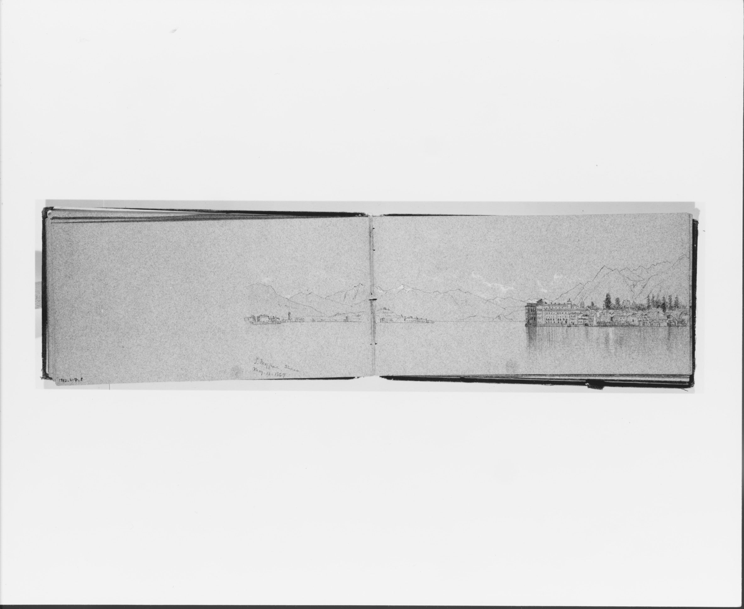 Lake Maggiore, May 12, 1869 (verso, from Sketchbook)
