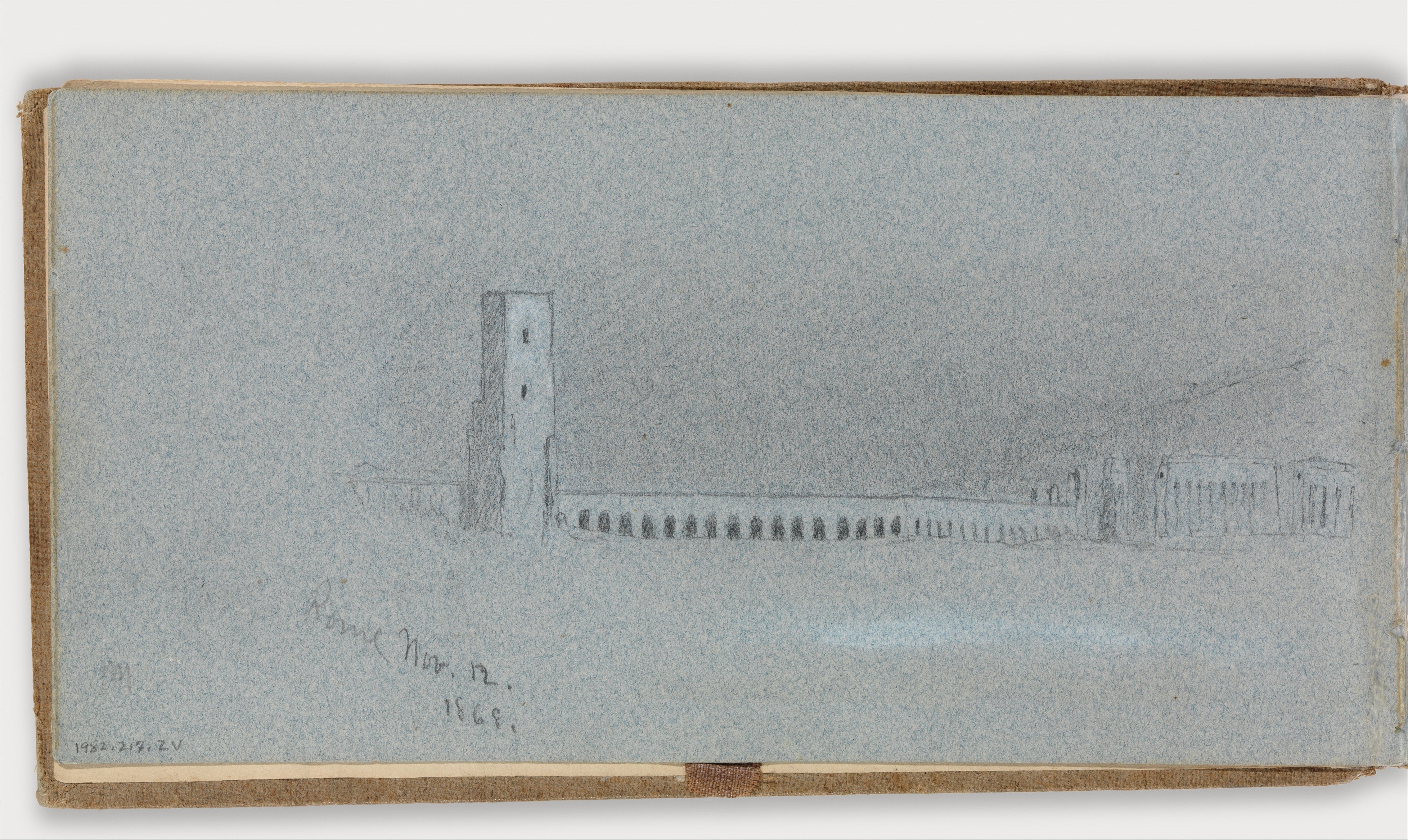 Roman Campagna, Nov. 12, 1868 (verso, from sketchbook)