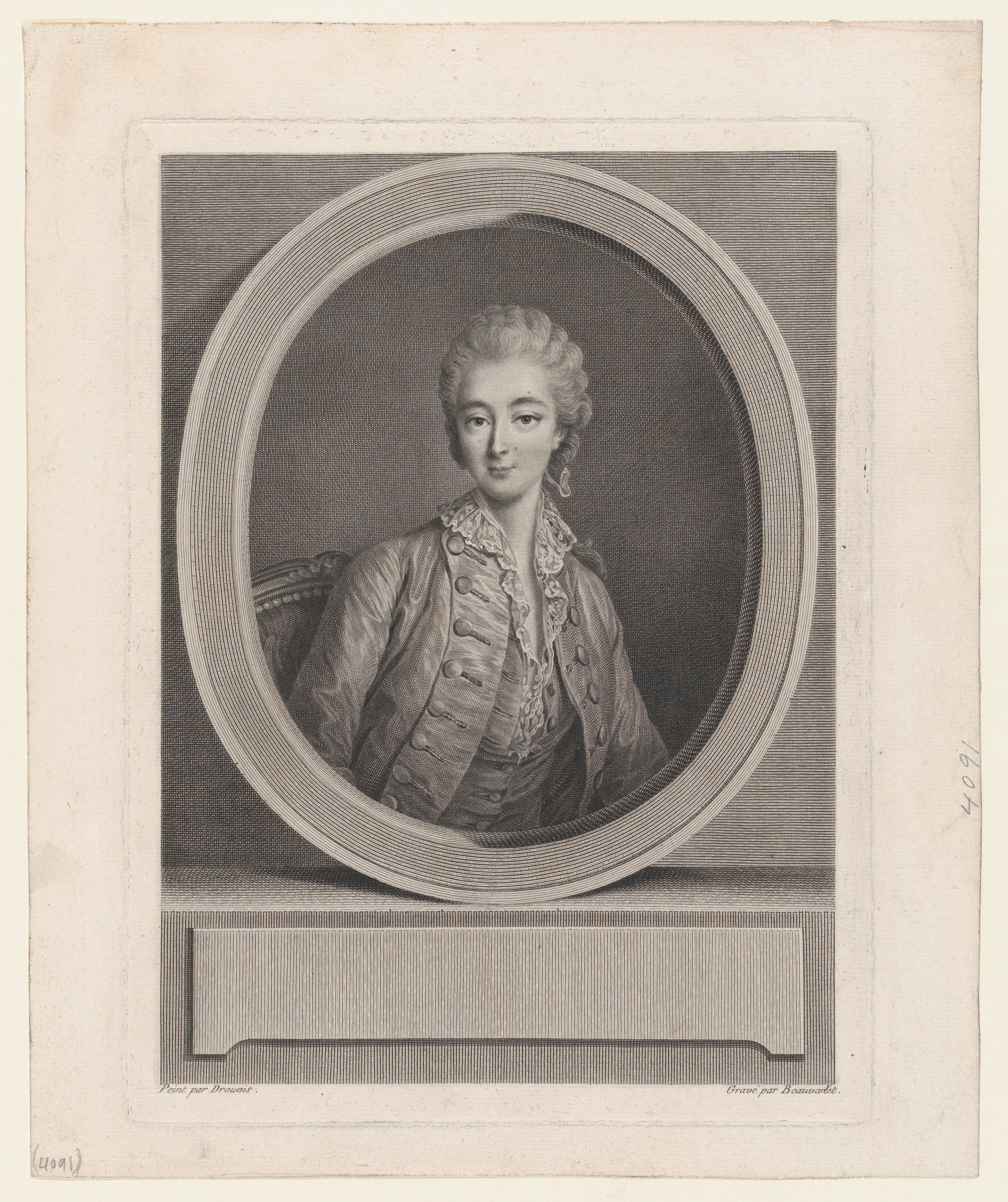 Portrait of Madame du Barry, after Drouais