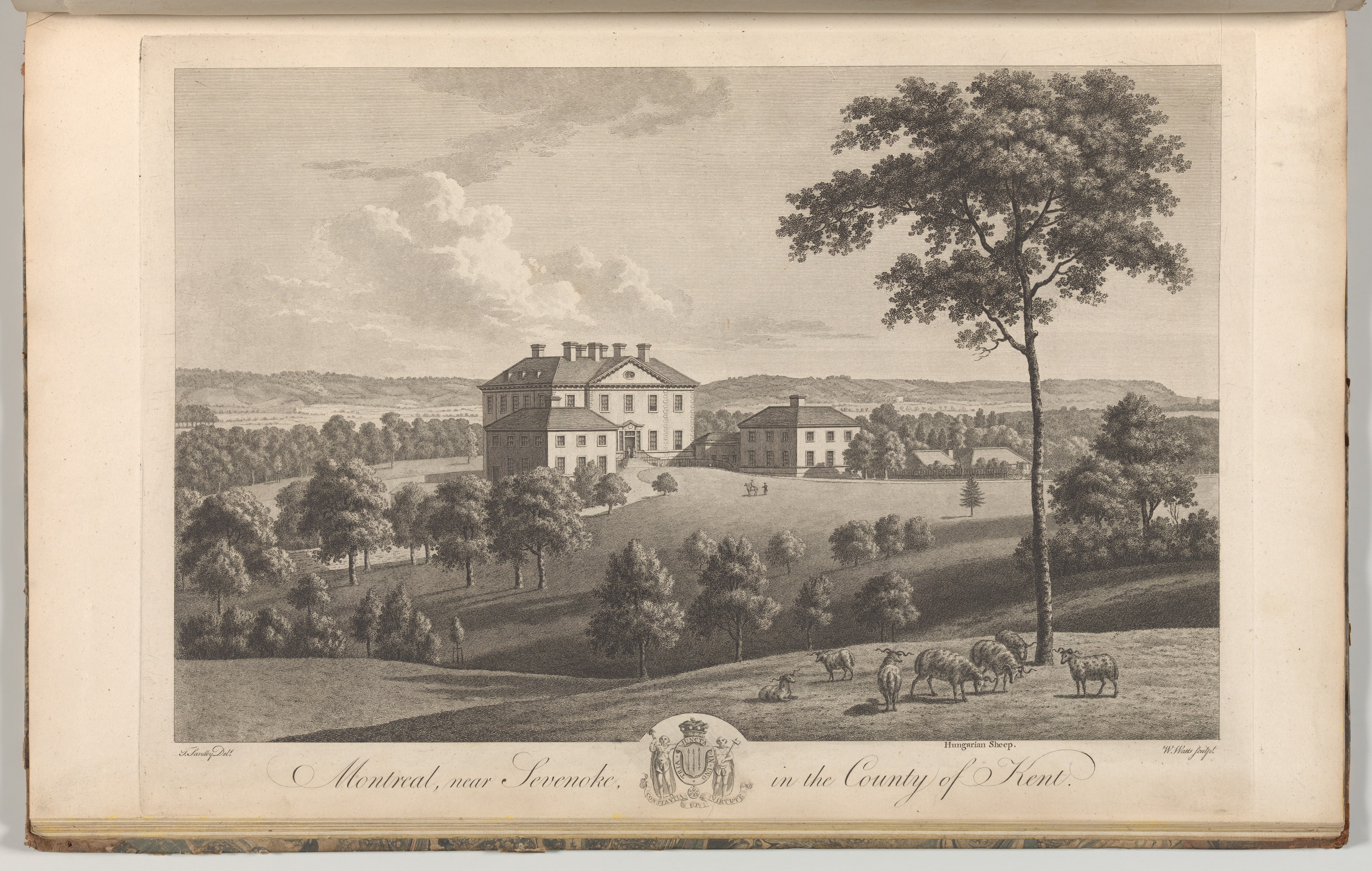 Montreal, near Sevenoke, in the County of Kent, from Edward Hasted's, The History and Topographical Survey of the County of Kent, vols. 1-3