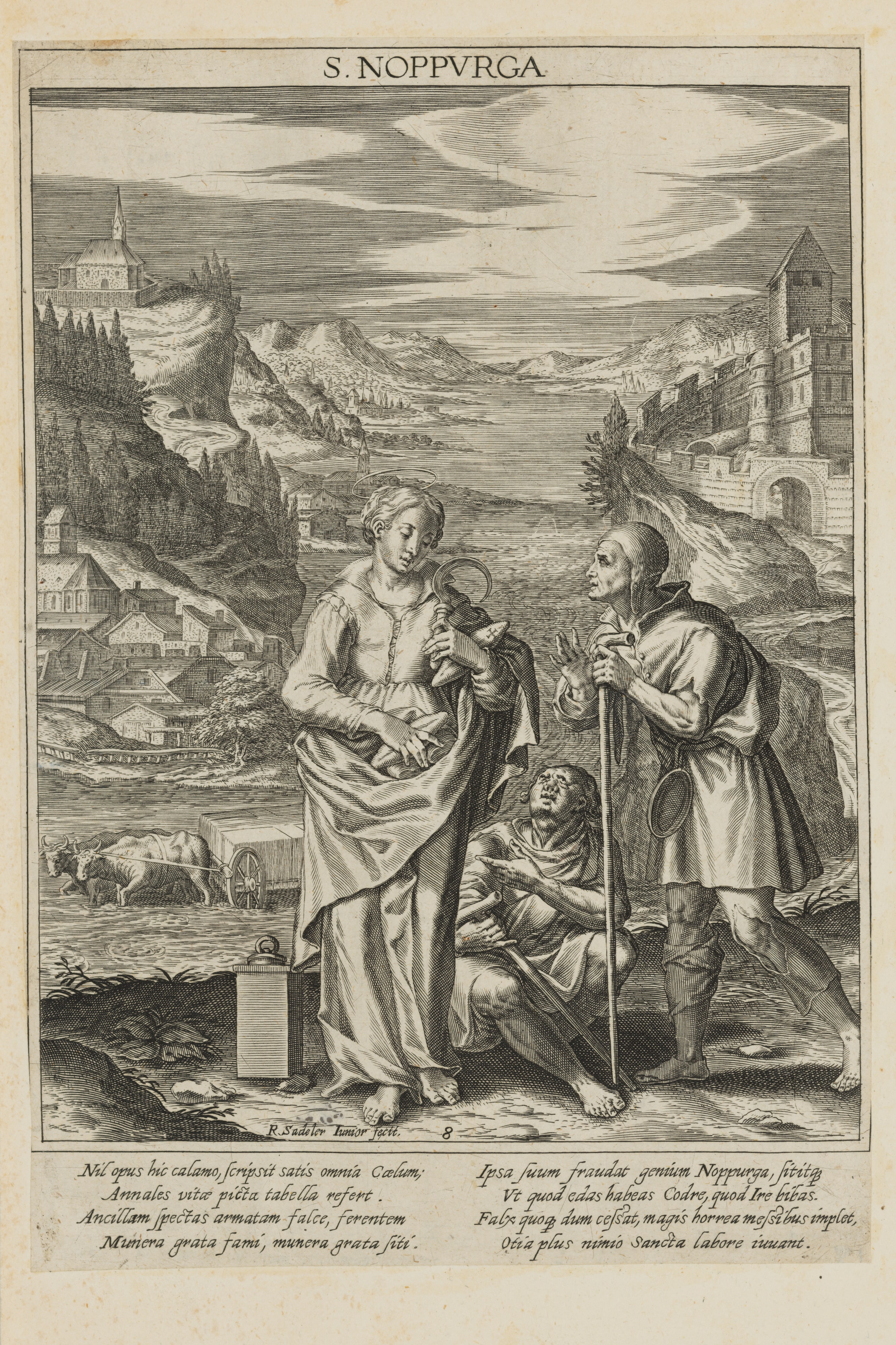 Saint Noppurga, from Bavaria Sancta: The Life and Martyrdom of Holy Men and Women (Vol. III)