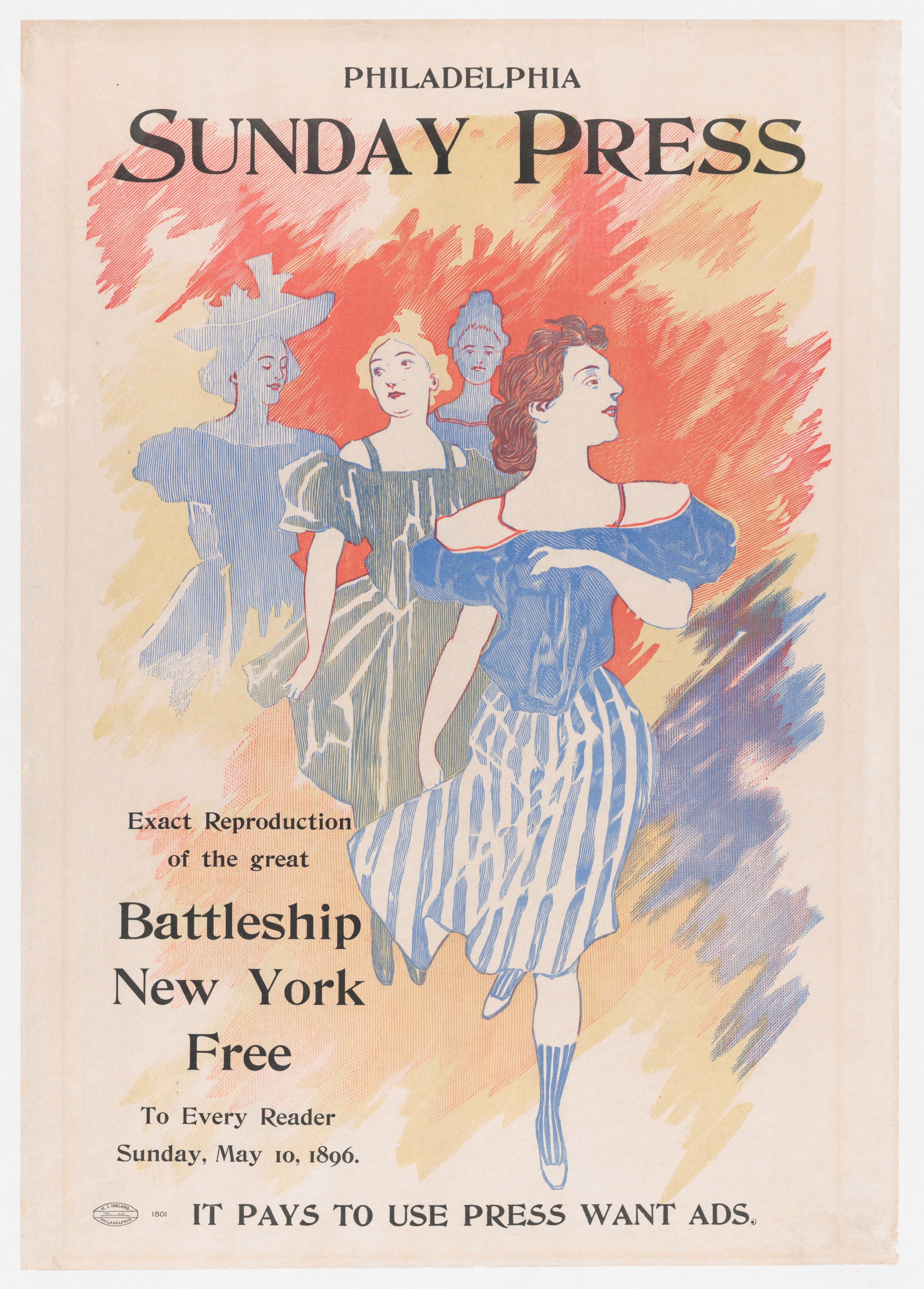Advertisement for Philadelphia Sunday Press: May 10, 1896