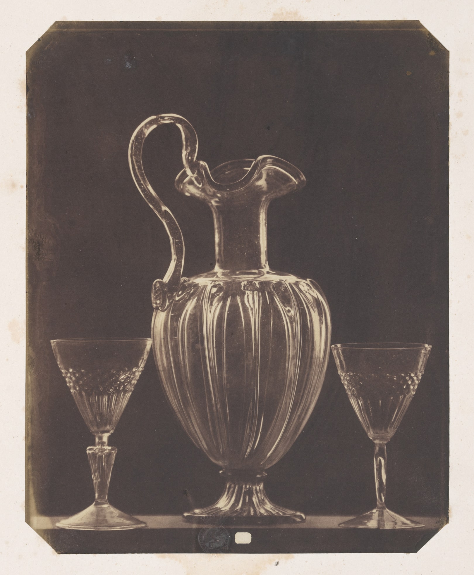 [Jug and two glasses, Venetian, 15th Century]