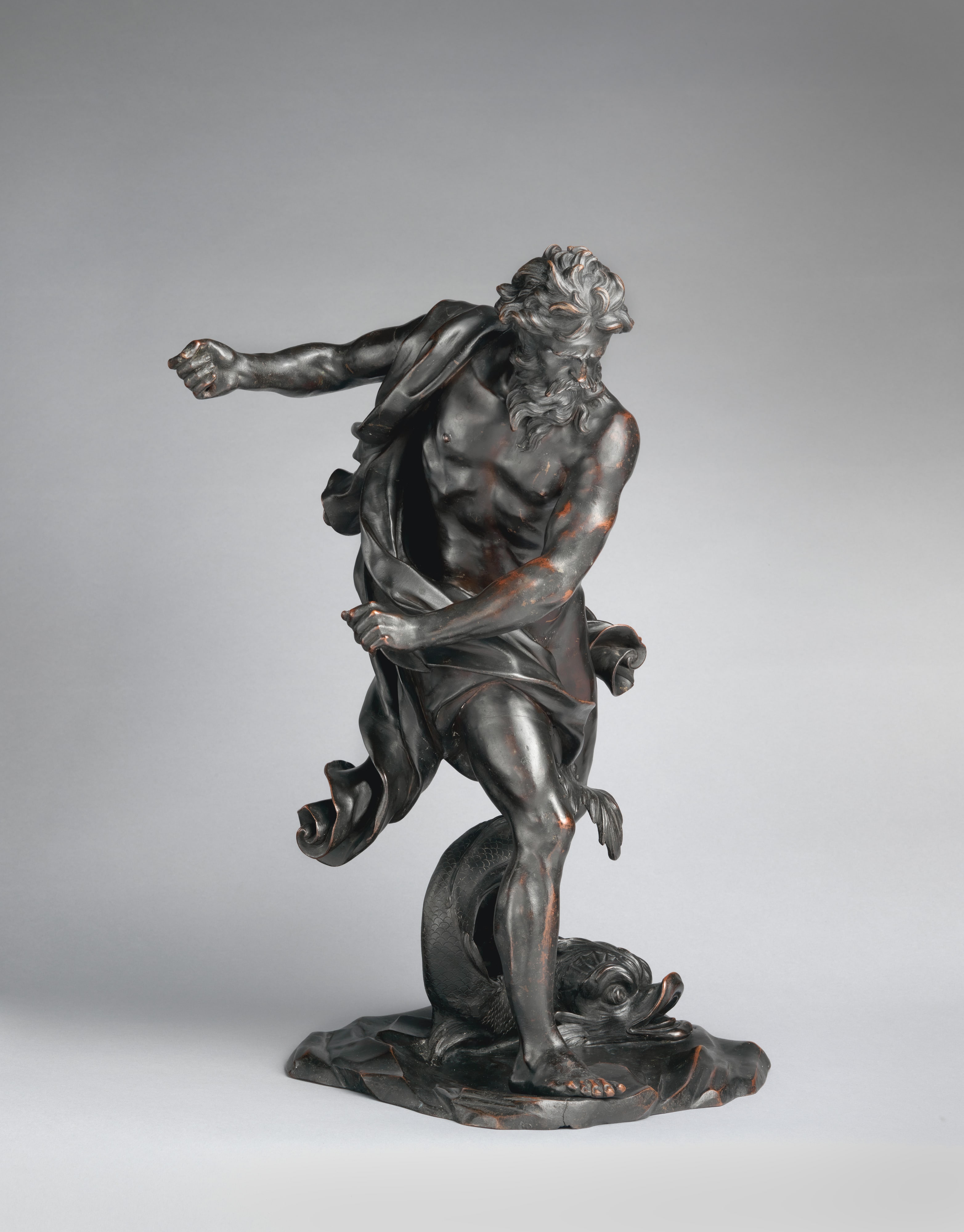 Neptune with a dolphin
