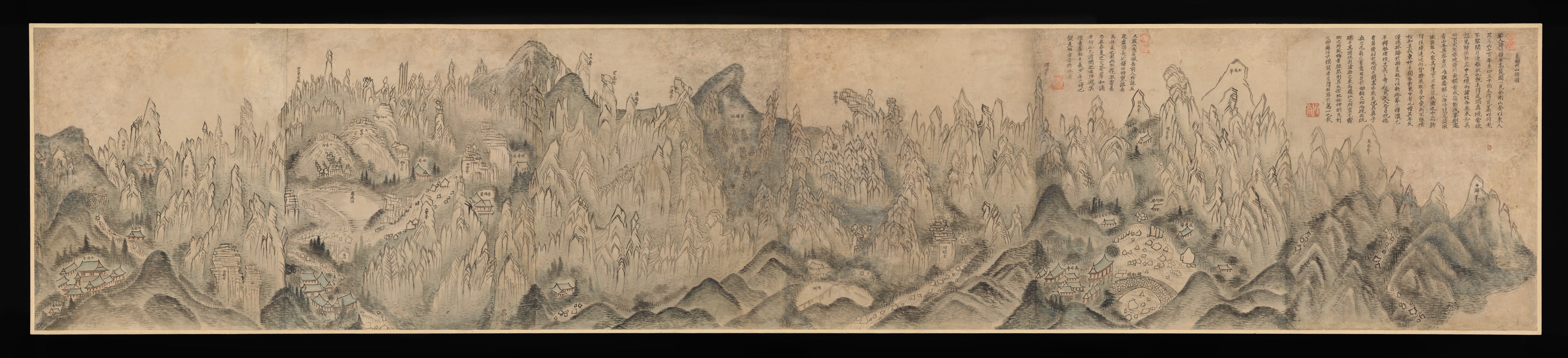 도암   신학권   금강내산총도   조선|陶菴 申學權   金剛內山總圖    朝鮮|General View of Inner Geumgang
