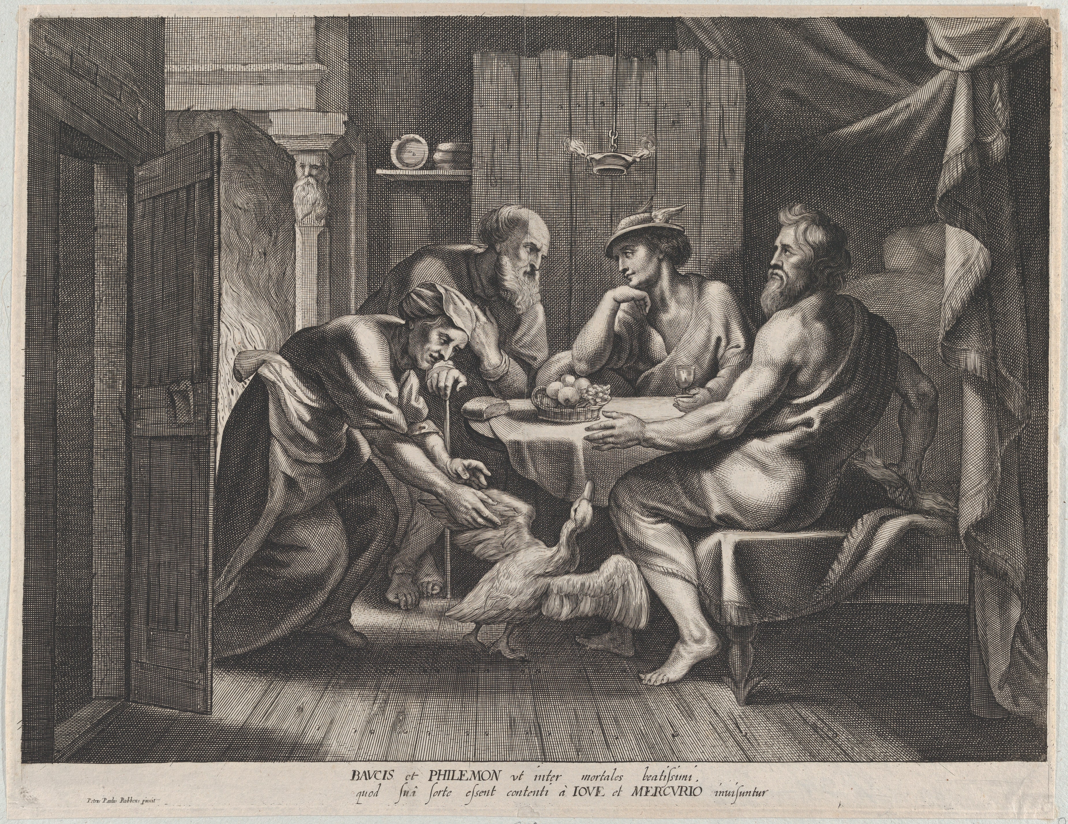 Jupiter and Mercury with Philemon and Baucis