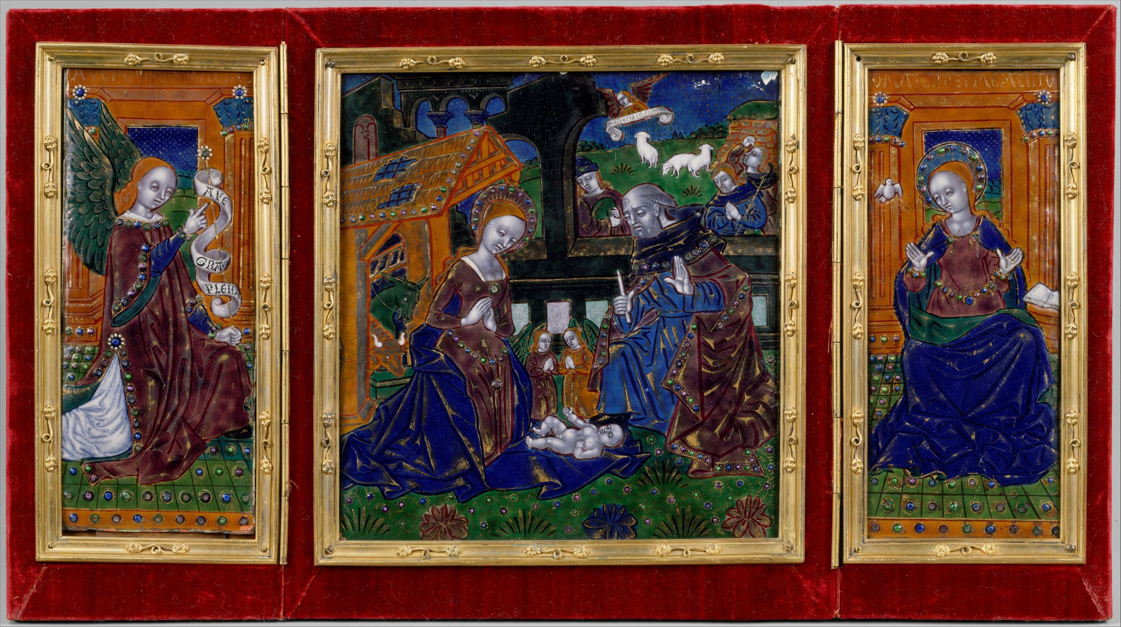 Triptych with the Nativity and the Annunciation