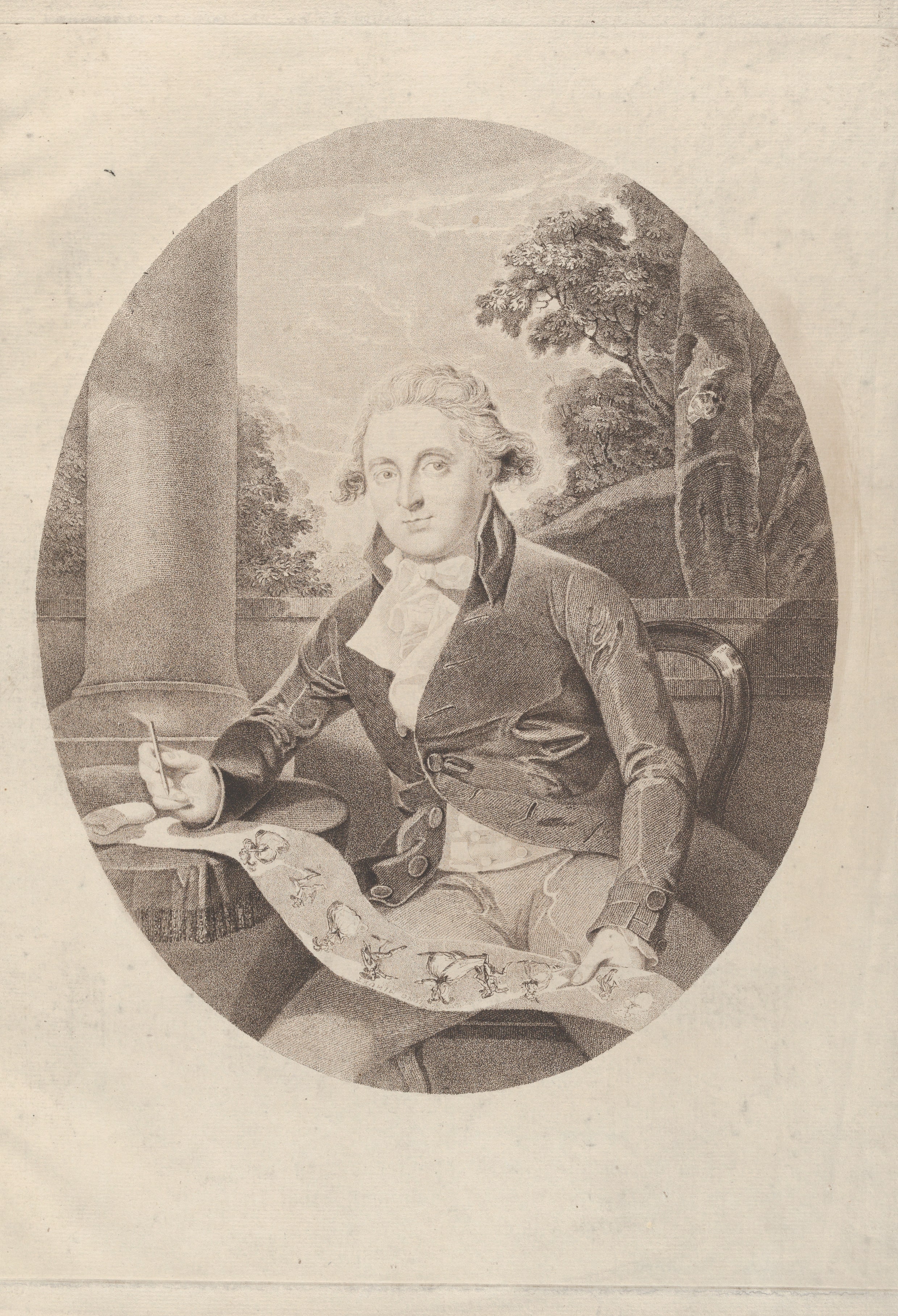 Henry William Bunbury Drawing his "Long Minuet"