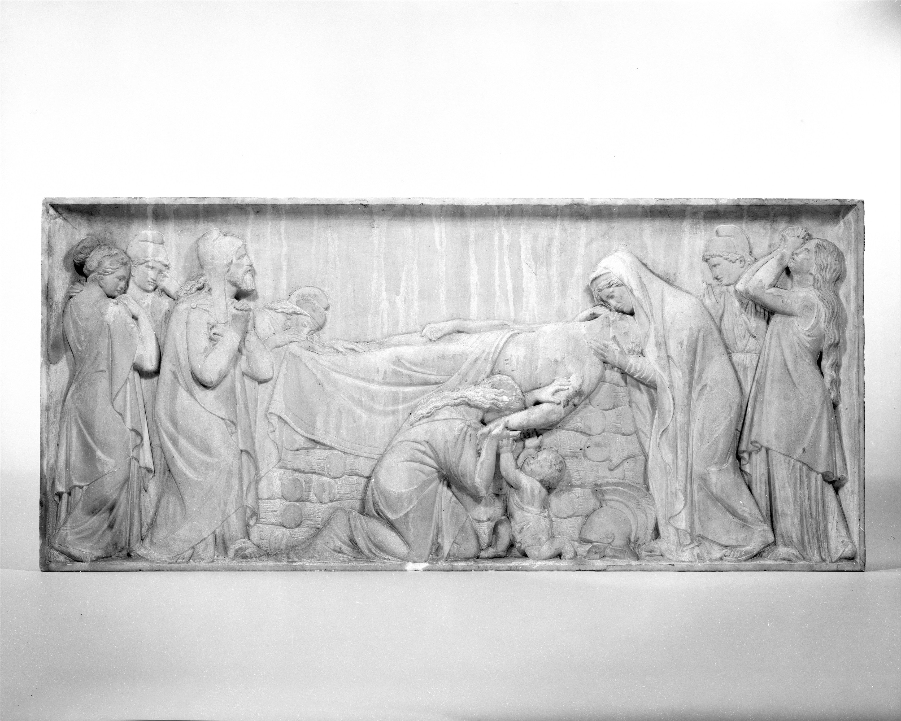 Hector lying on his funeral pyre