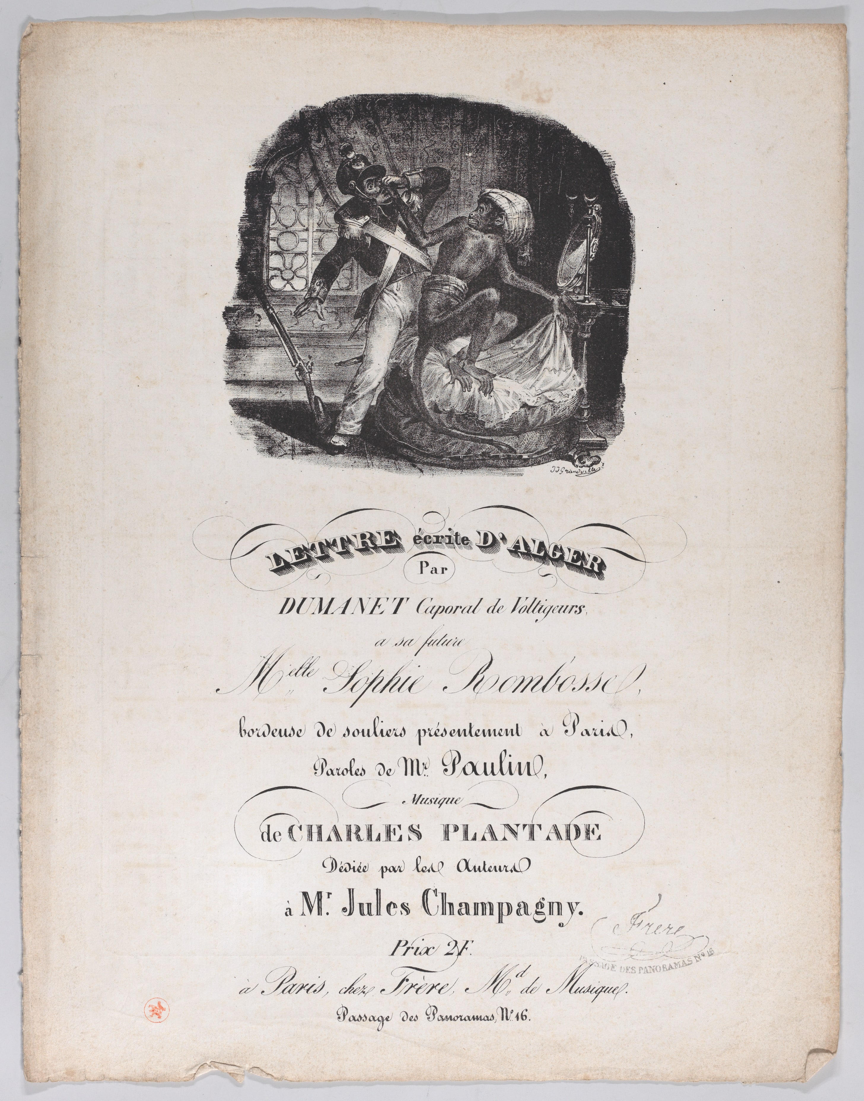 Letter Written from Alger