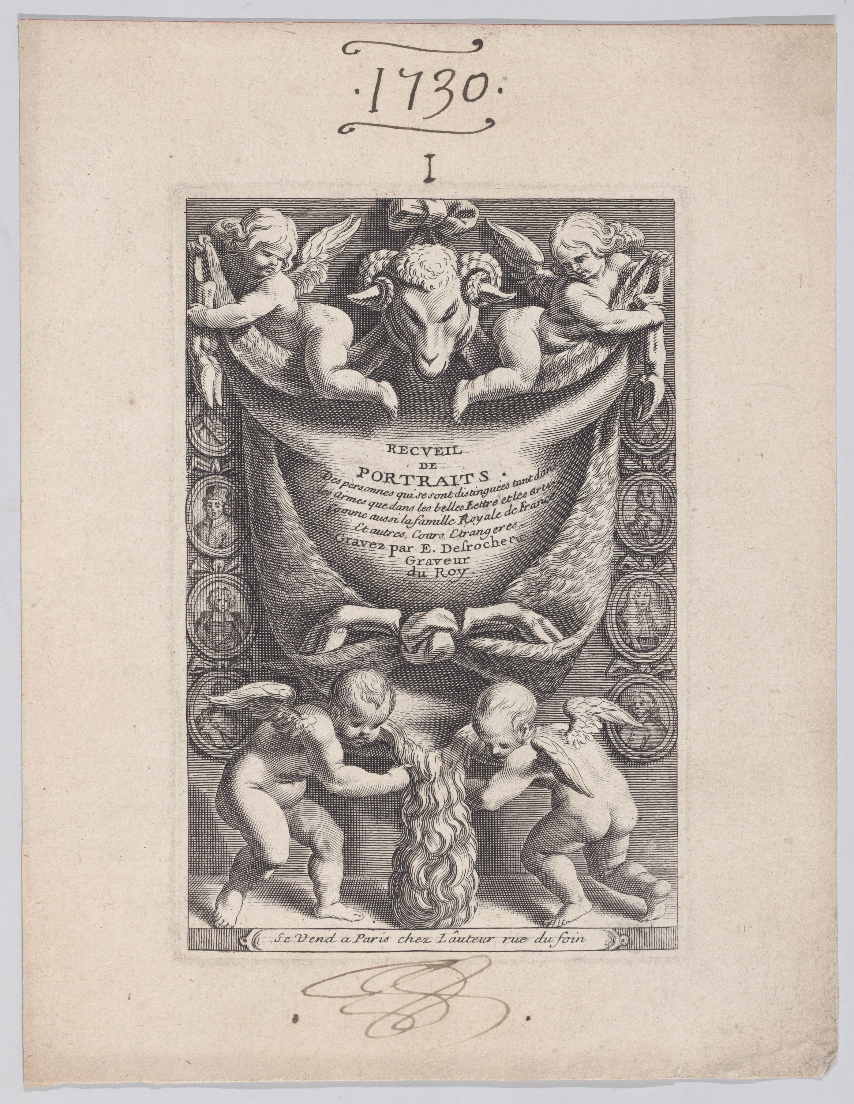 Frontispiece from "Collection of Portraits"