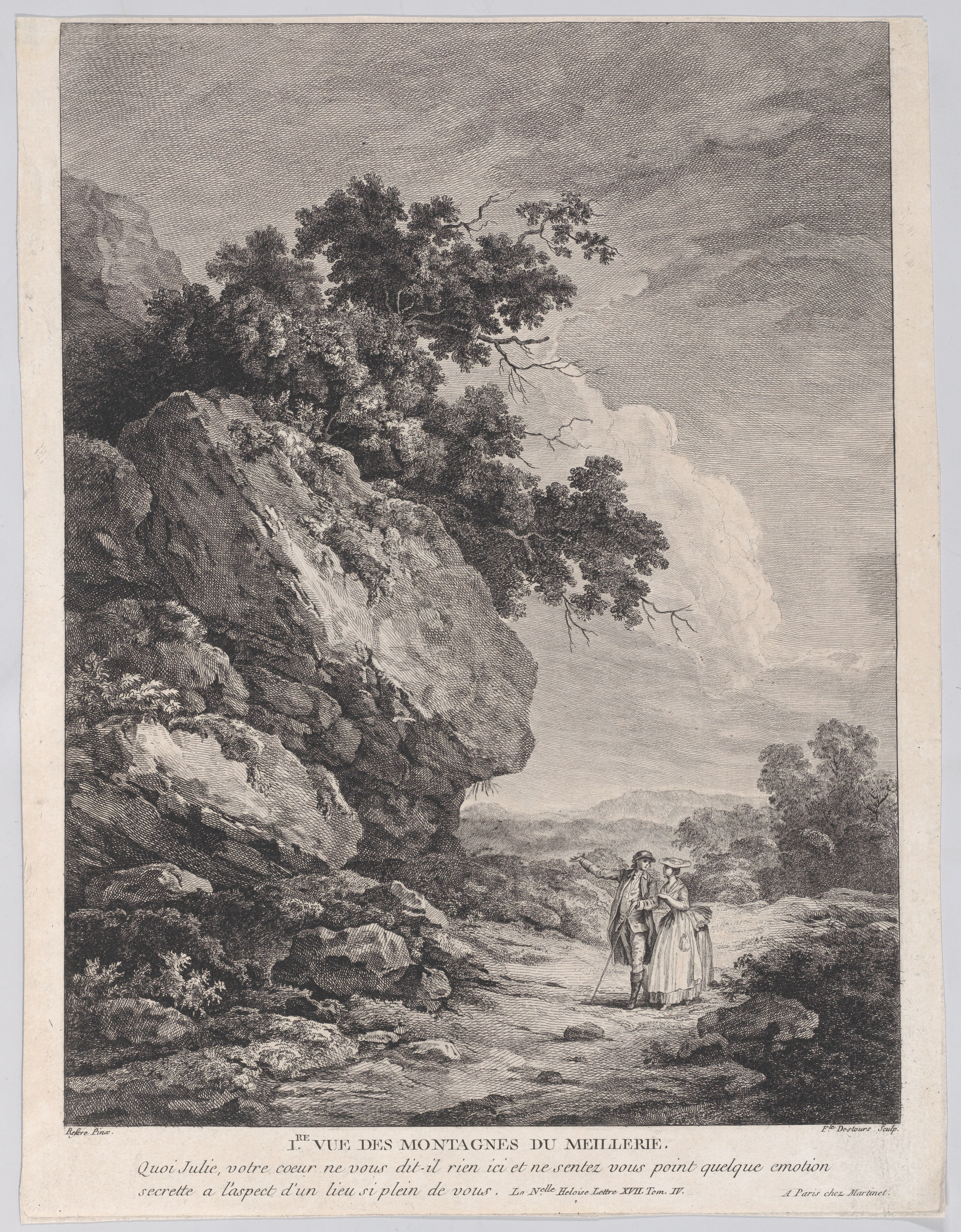 View of the Meillerie Mountains