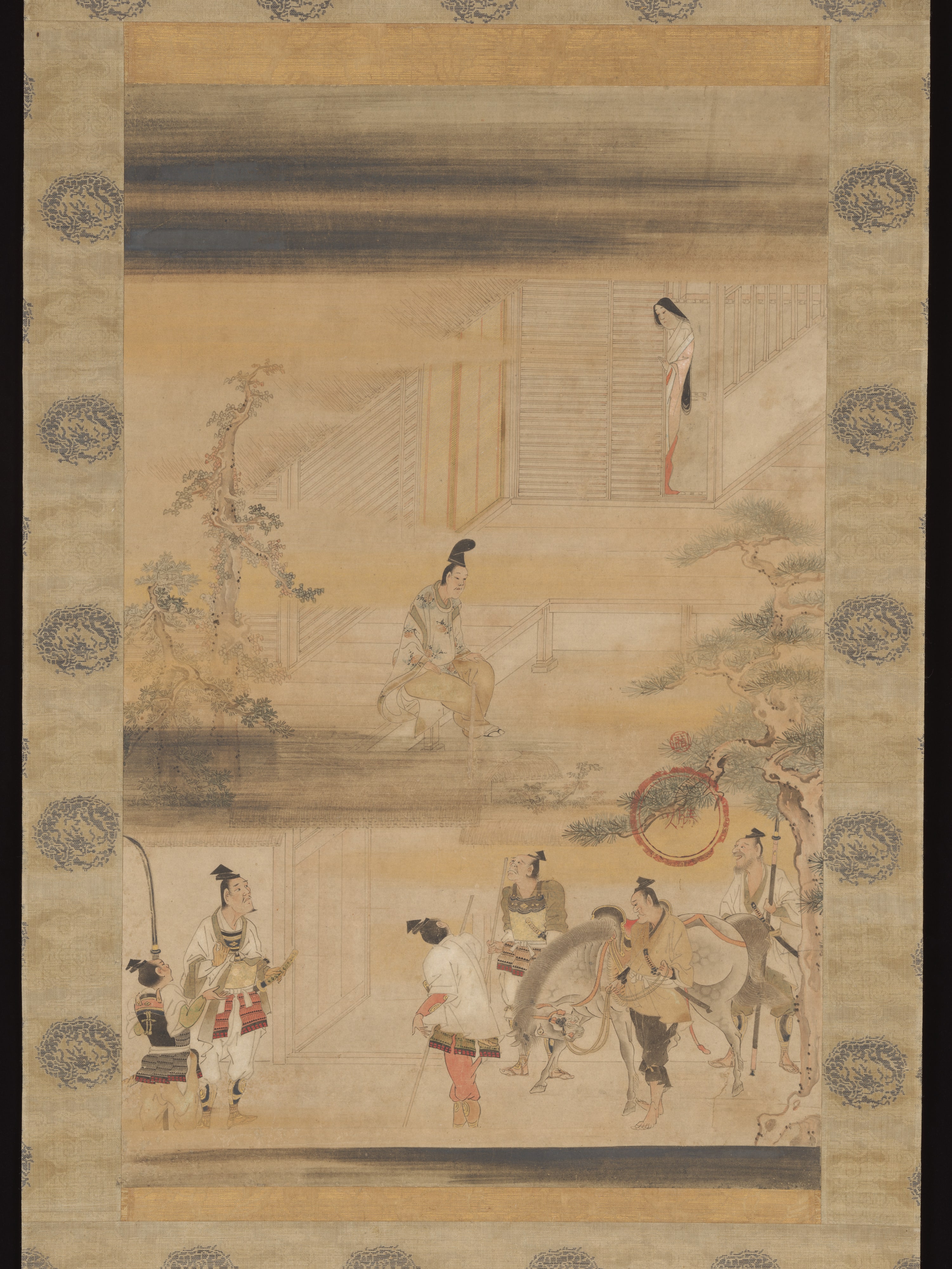 岩佐又兵衛筆　『平家物語』 平維盛 北の方惜別図|“Taira no Koremori’s Farewell,”  from The Tale of the Heike (Heike monogatari)