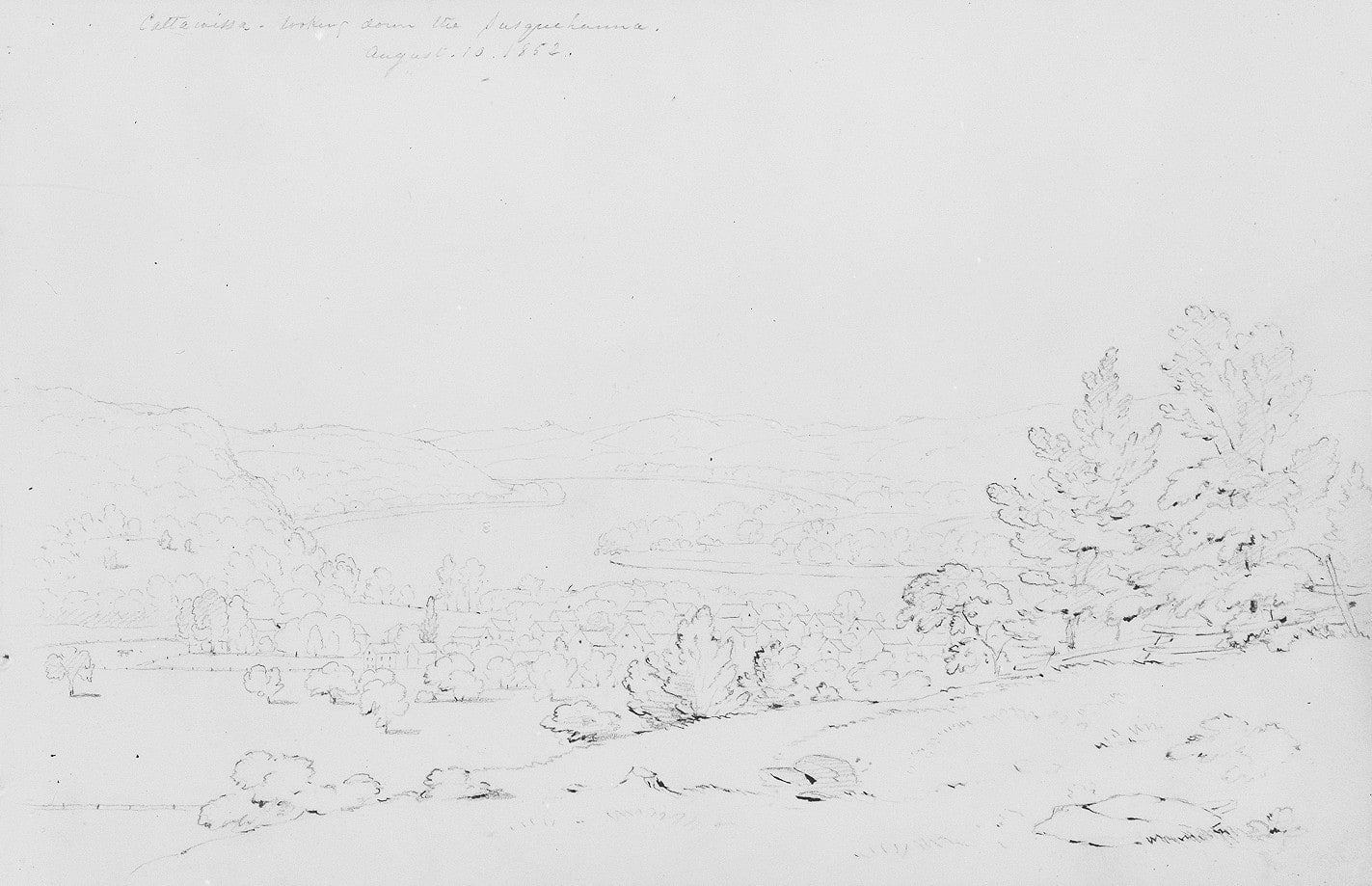 Cattawissa, Looking Down the Susquehanna