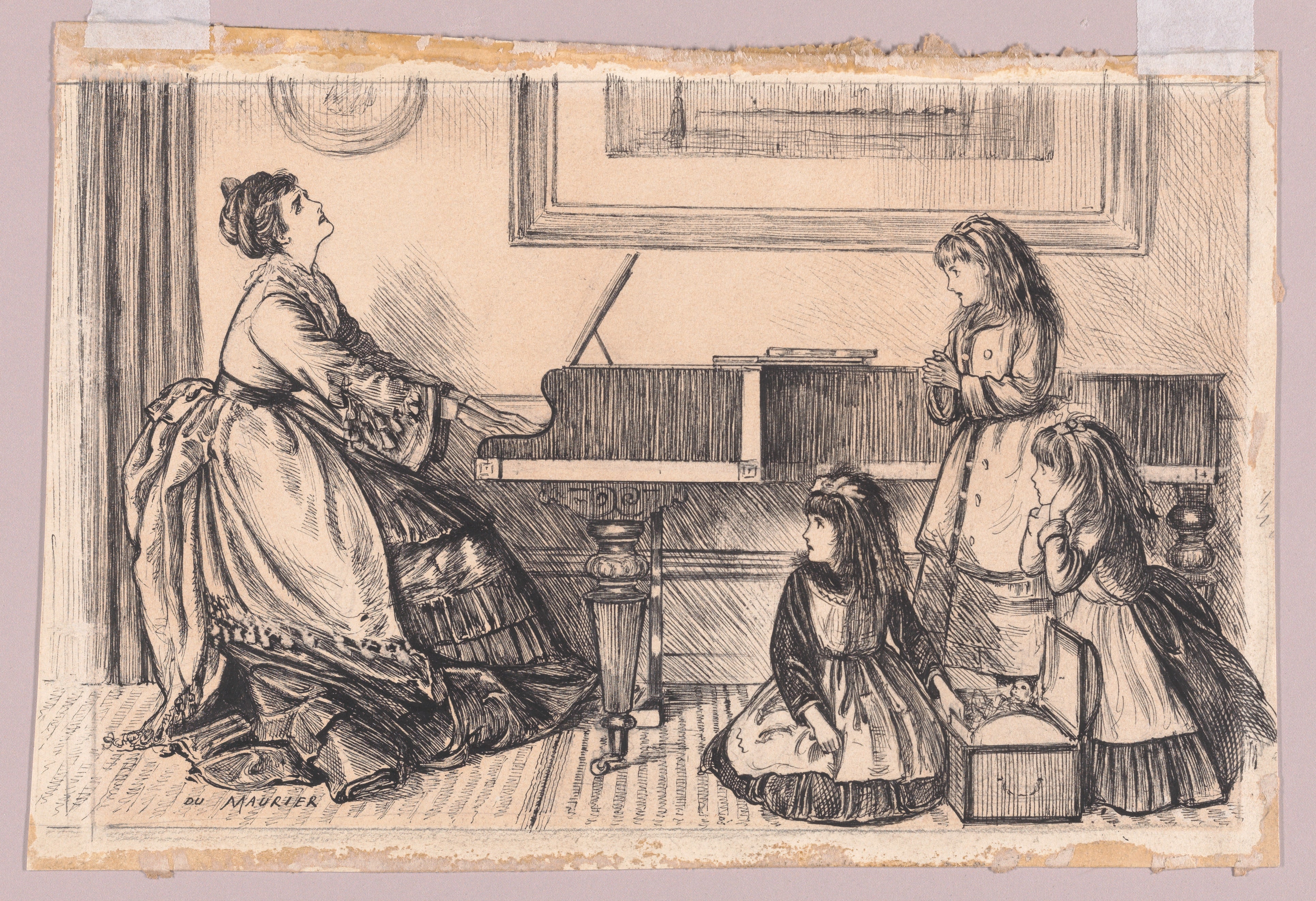 Queen Prima Donna at Home, for "Punch," November 7, 1874