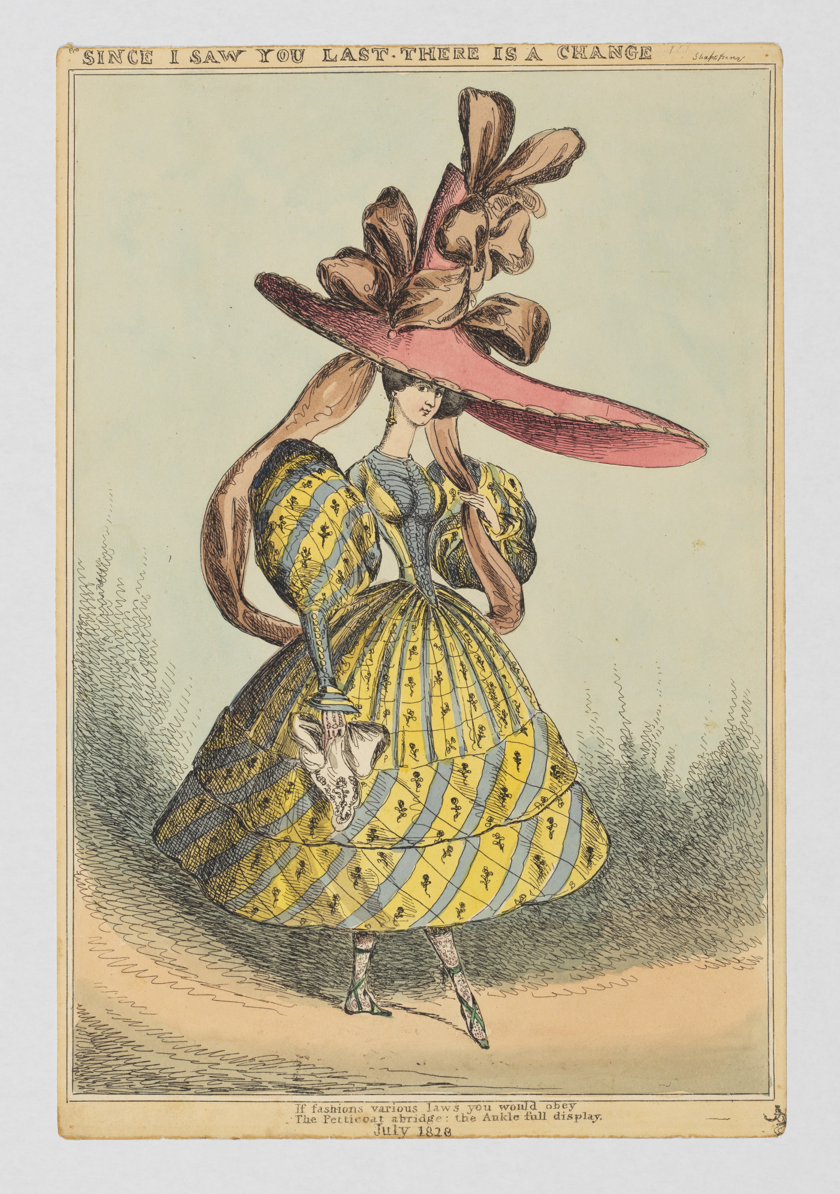 Since I Saw You Last There is a Change!!! If fashions various laws you would obey–The Petticoat Abridge, the Ankle full display