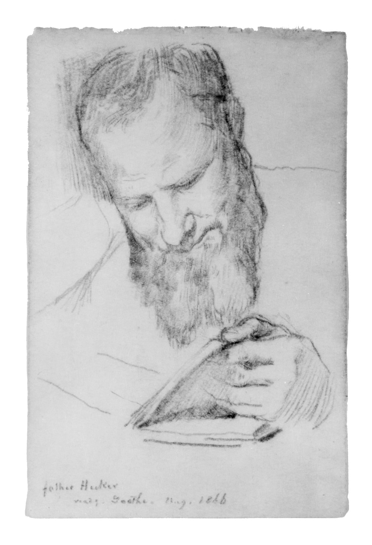 Father Hecker Reading Goethe