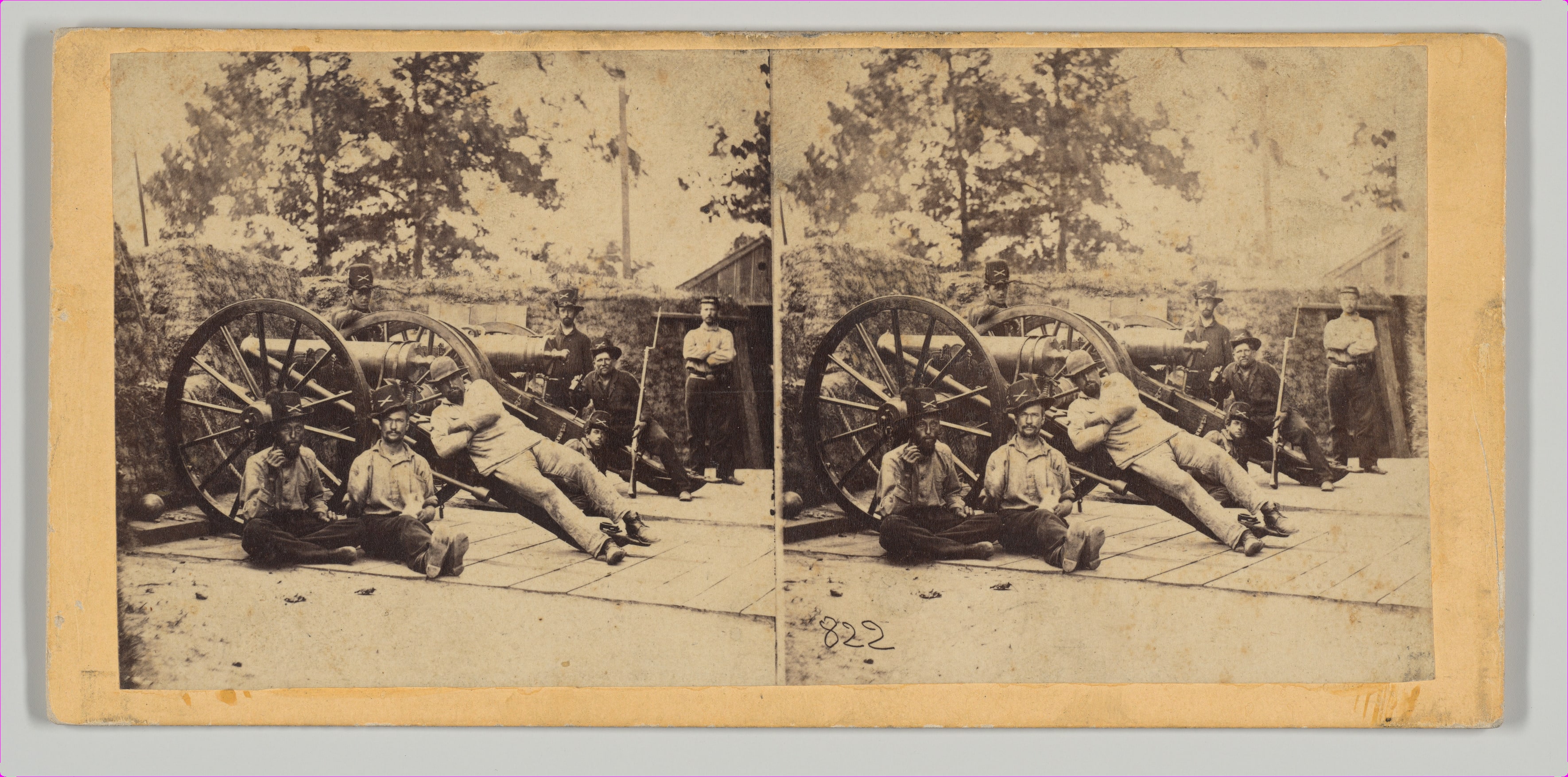 Scene in the Fortifications at Camp Essex, Maryland