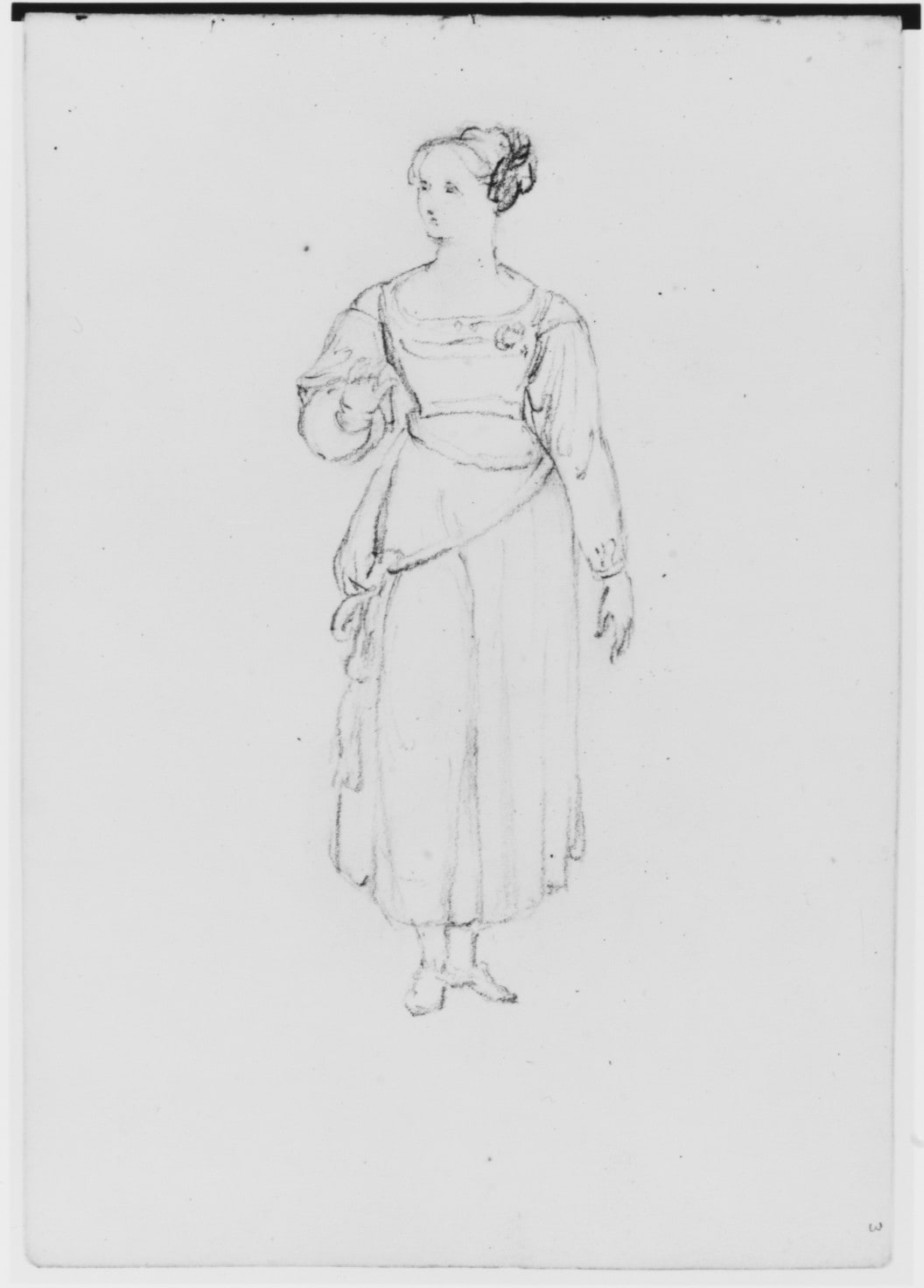 Single Female Figure (from Sketchbook)