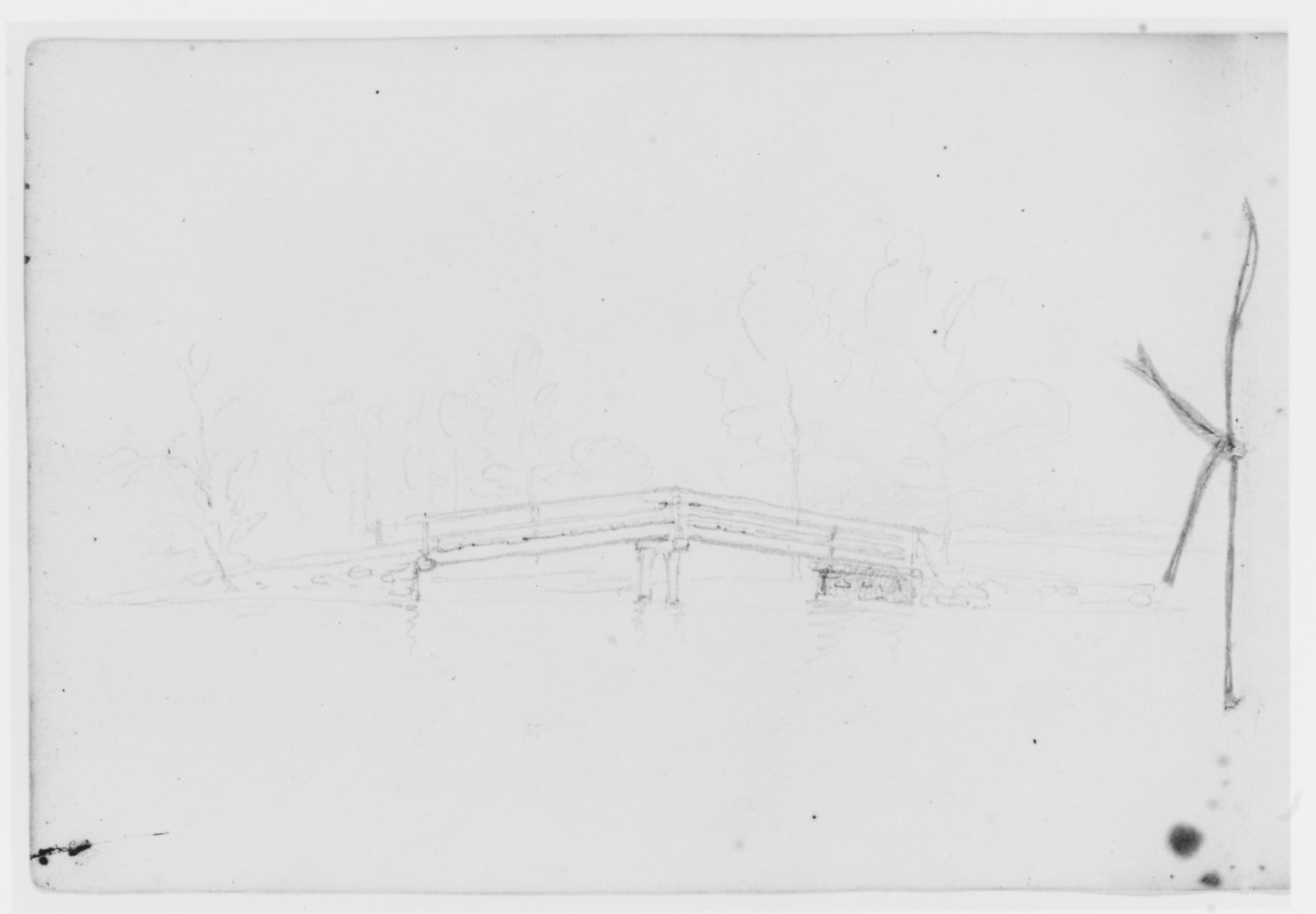 Bridge in Landscape (from Sketchbook)