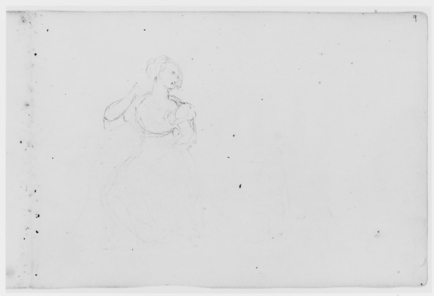 Seated Female Figure (from Sketchbook)