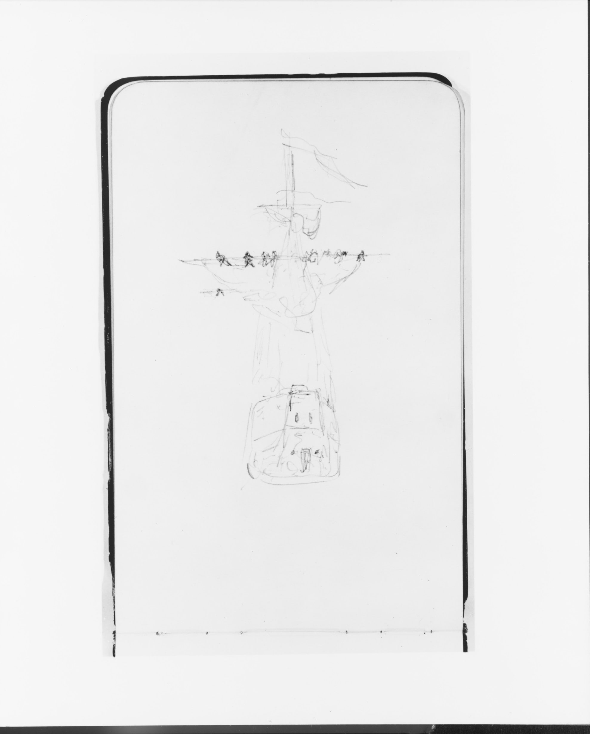 Sketch of a Ship Seen from the Stern (from Sketchbook)