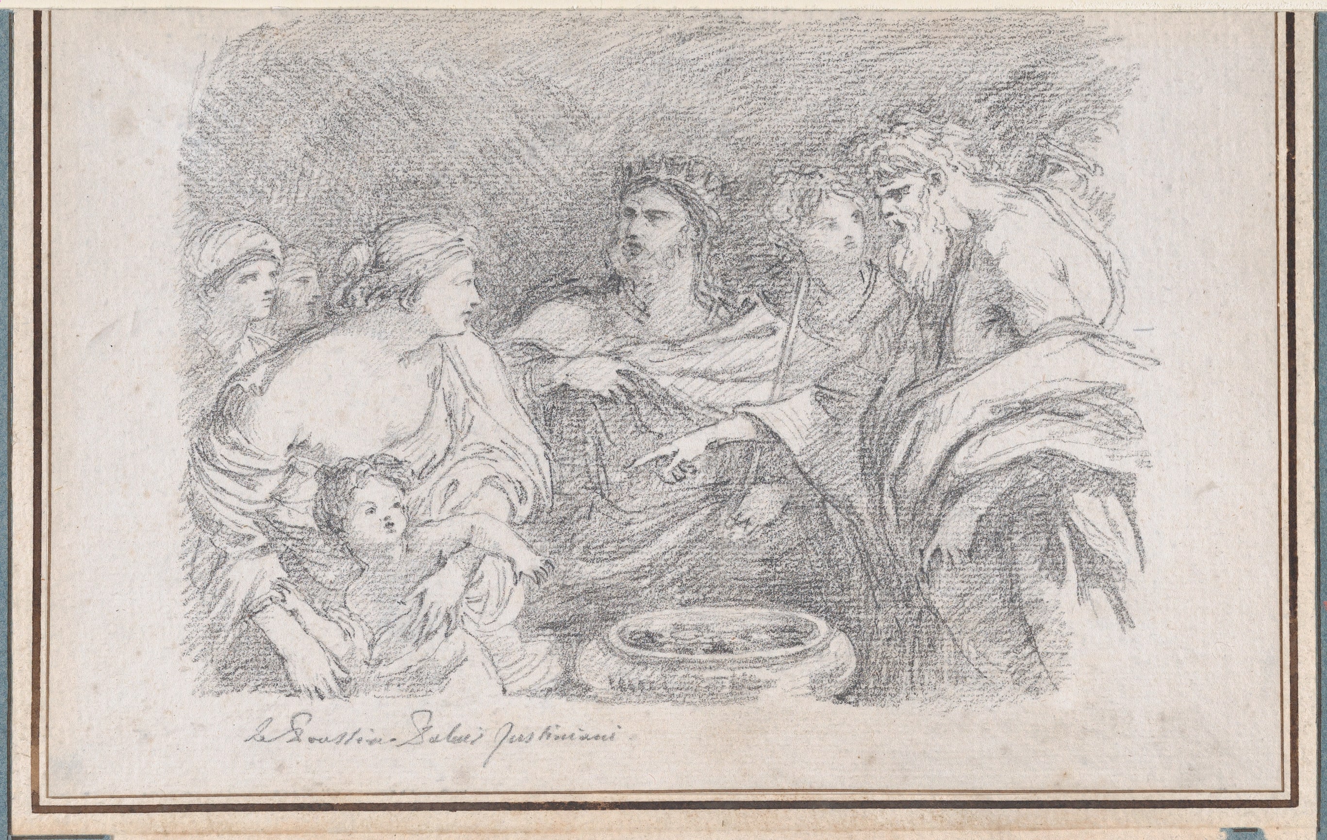 The Infant Moses before Pharaoh, after Giovanni Battista Ruggieri