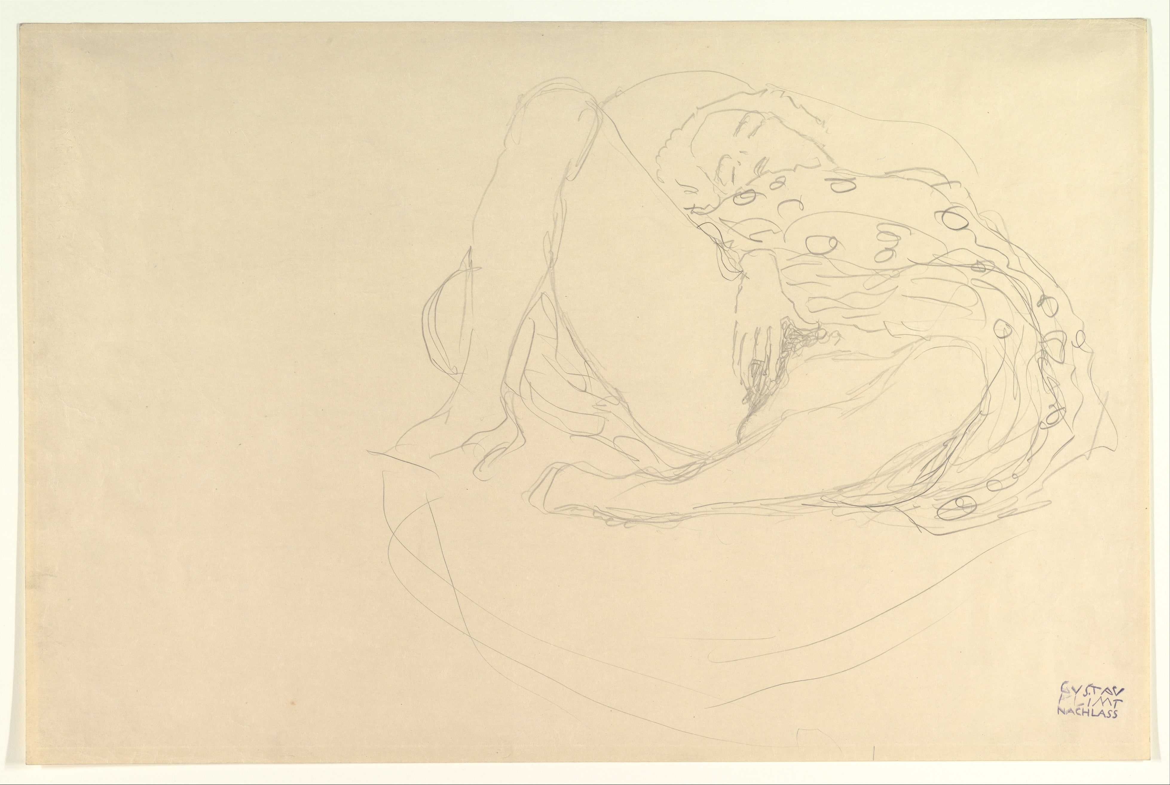 Reclining Nude with Drapery