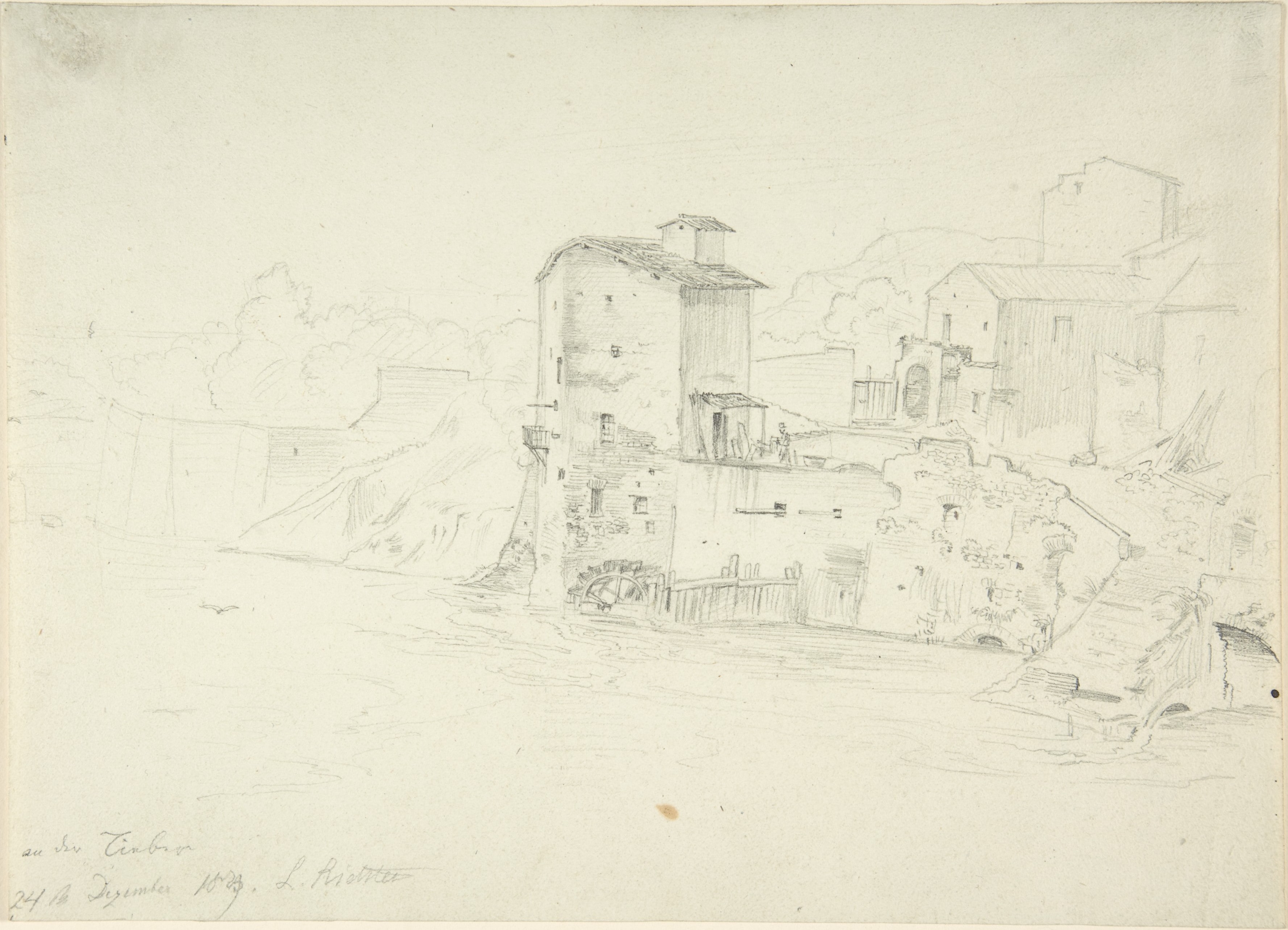 Landscape with Mill and Buildings