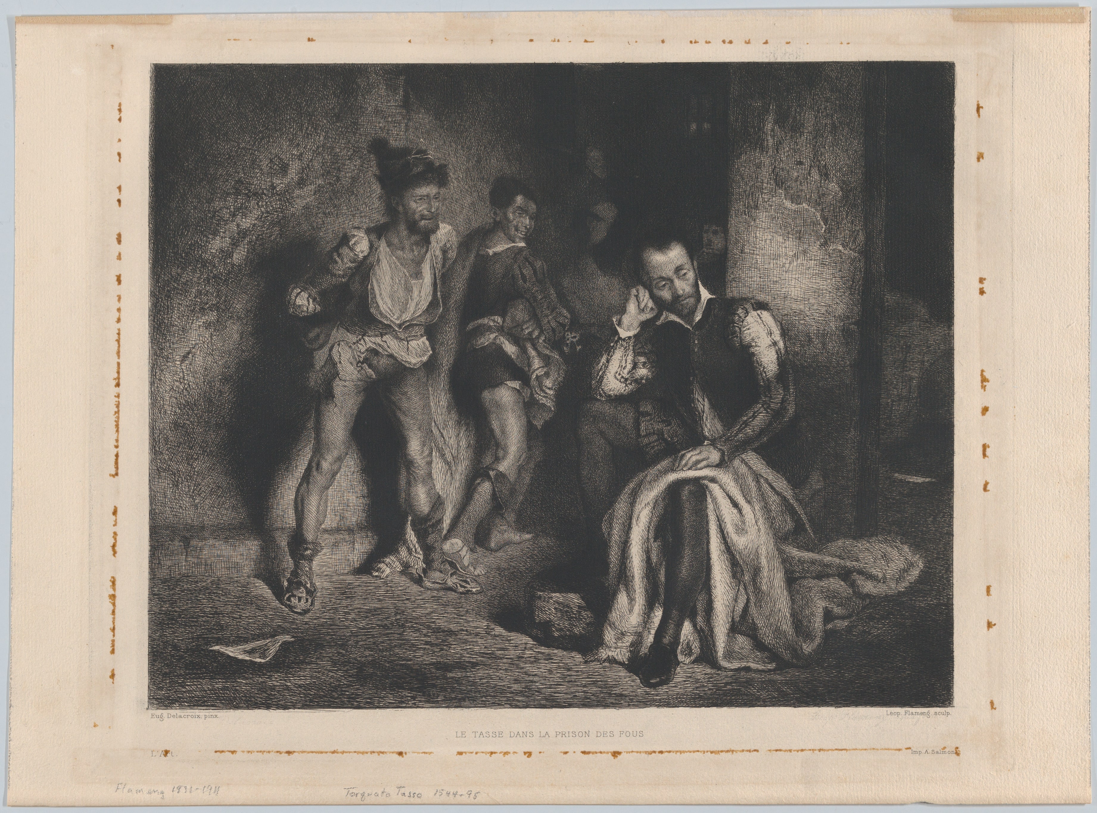 Tasso in Prison, from "L'Art"