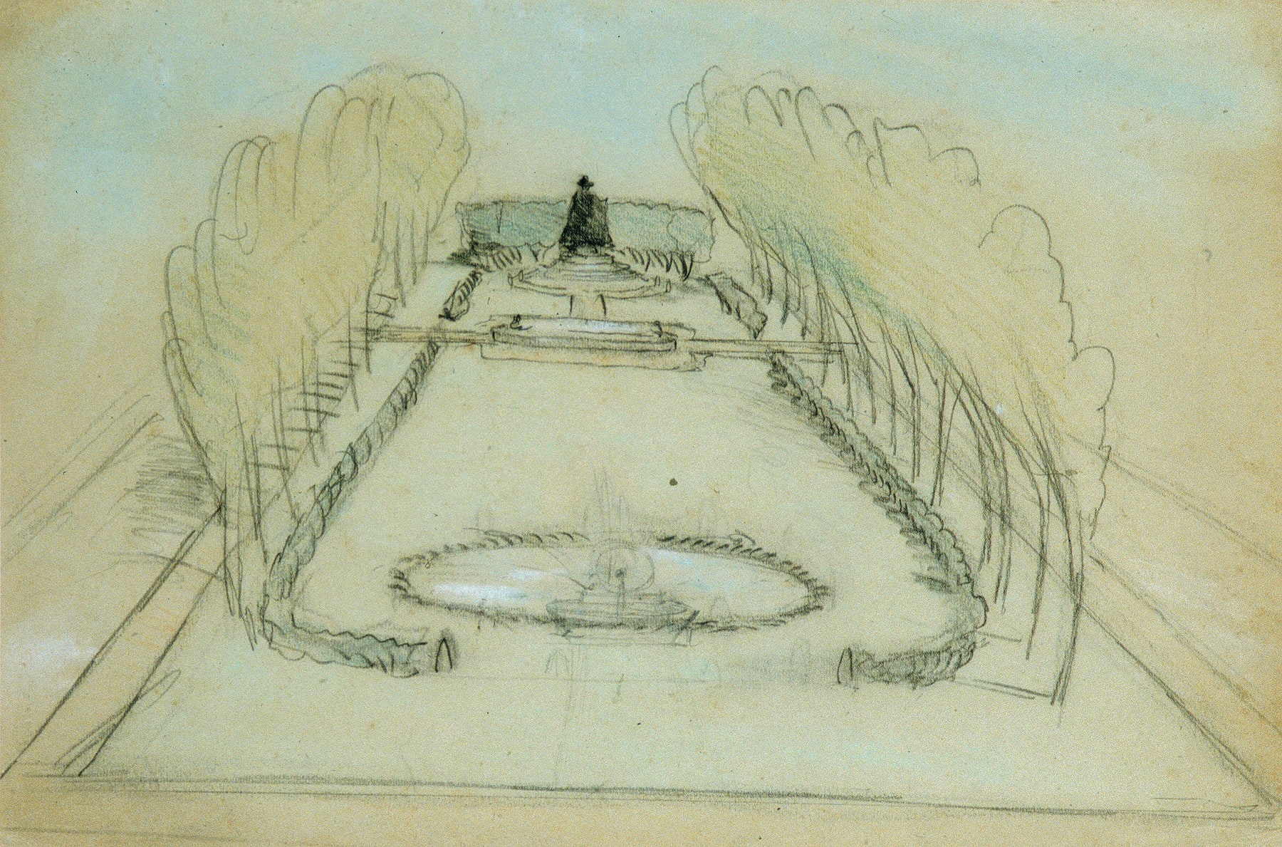 Sketch of Saint Gaudens's Statue of Deacon Samuel Chapin, Springfield, Massachusetts