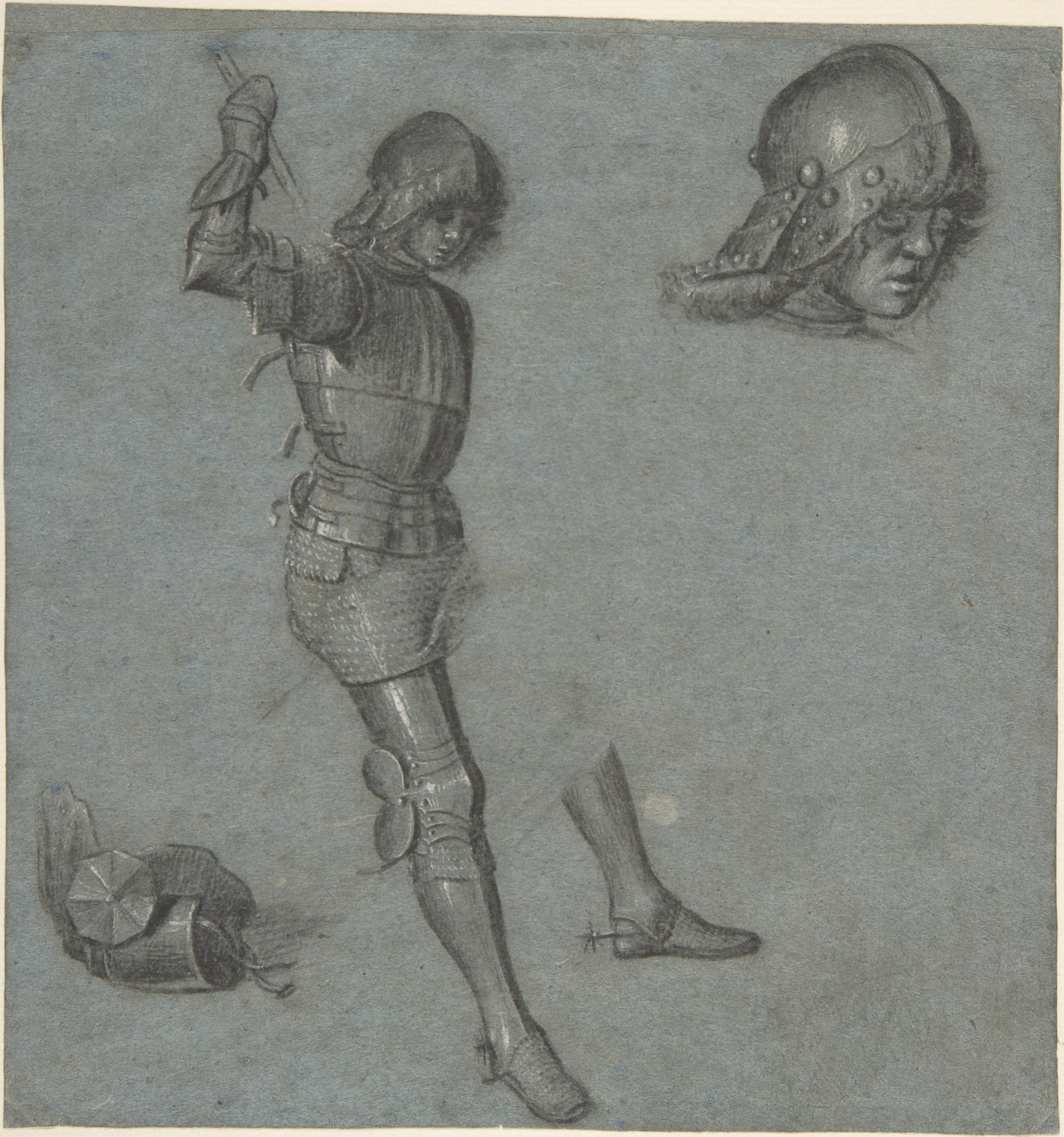 Studies of a Seated Youth in Armor